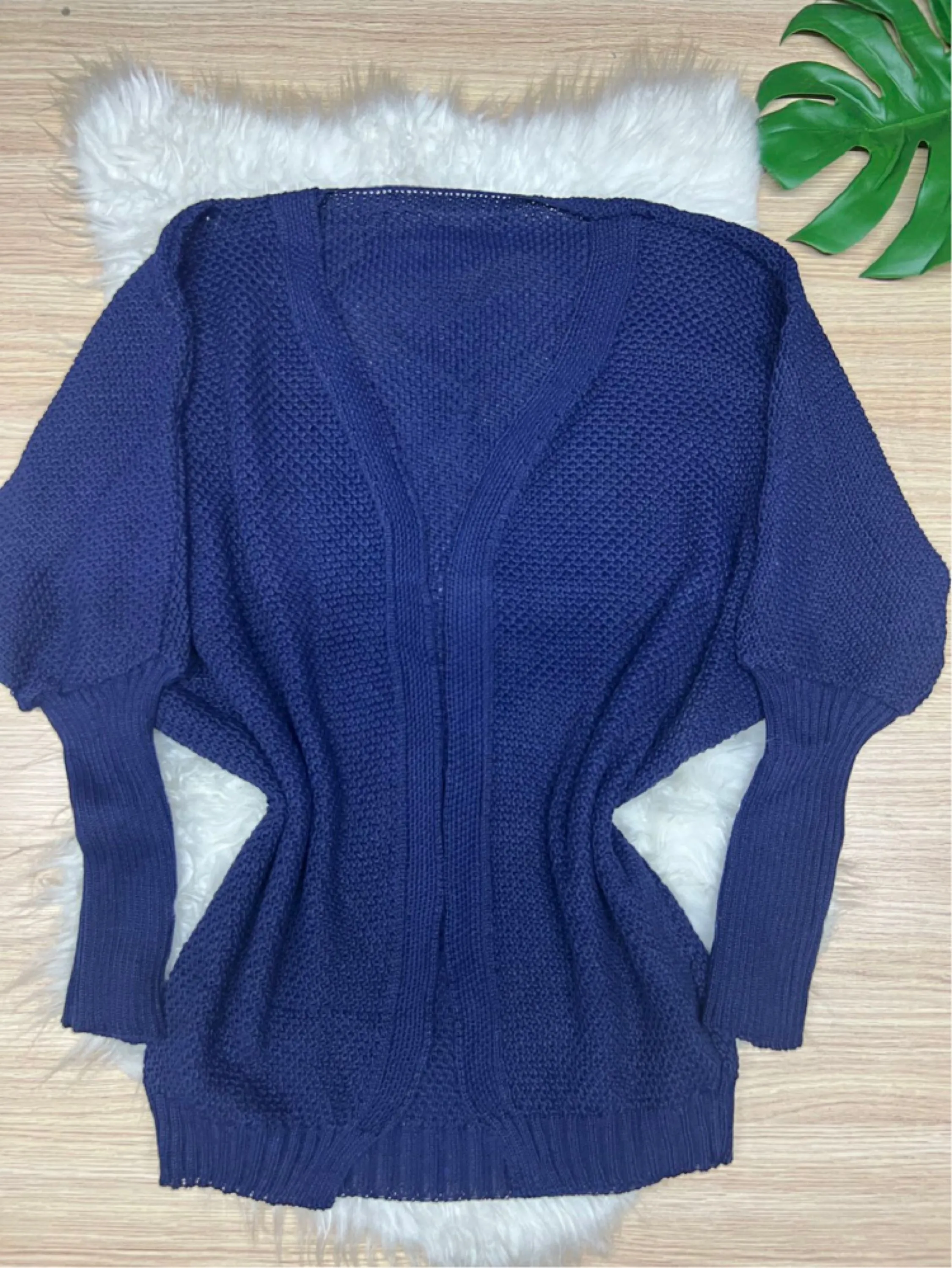 Cardigan Tricot Manga Morcego