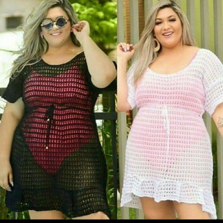 Saída de Praia Plus Size Moda Praia