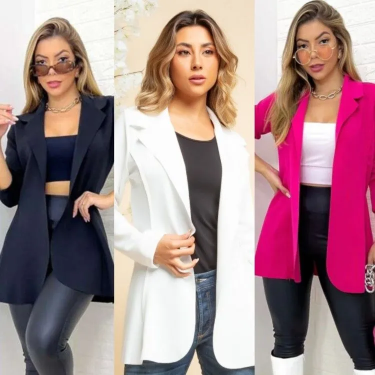 Max Blazer Neoprene Moda Blogueira Modinha Boutique