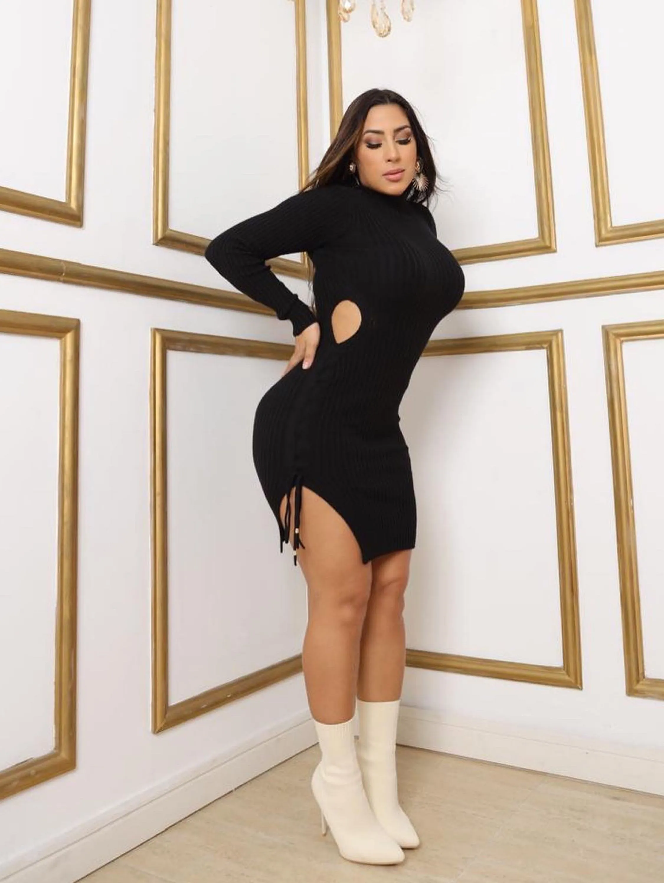 VESTIDO TRICOT MODAL KIM KARDASHIAN