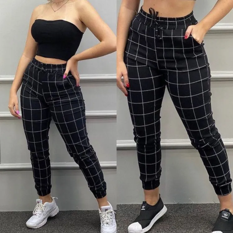 Calça jogger tecido bengaline estica Maya modas