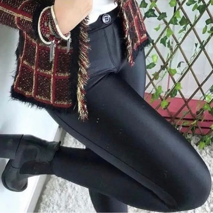 Calça leggings tecido cirrê estica Maya modas