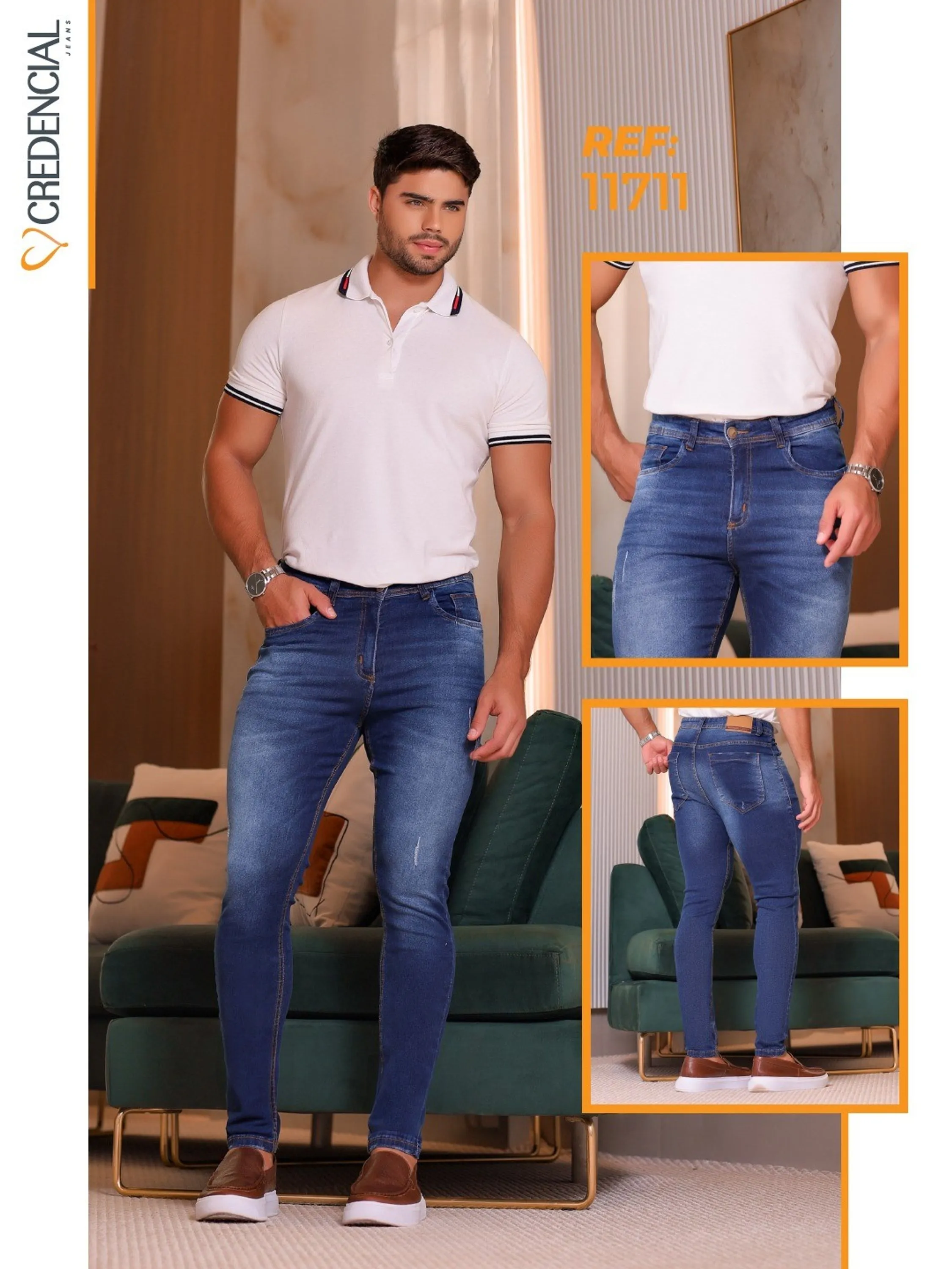 Calça jeans masculina modelo exclusivo,o melhor jeans Premium do mercado .