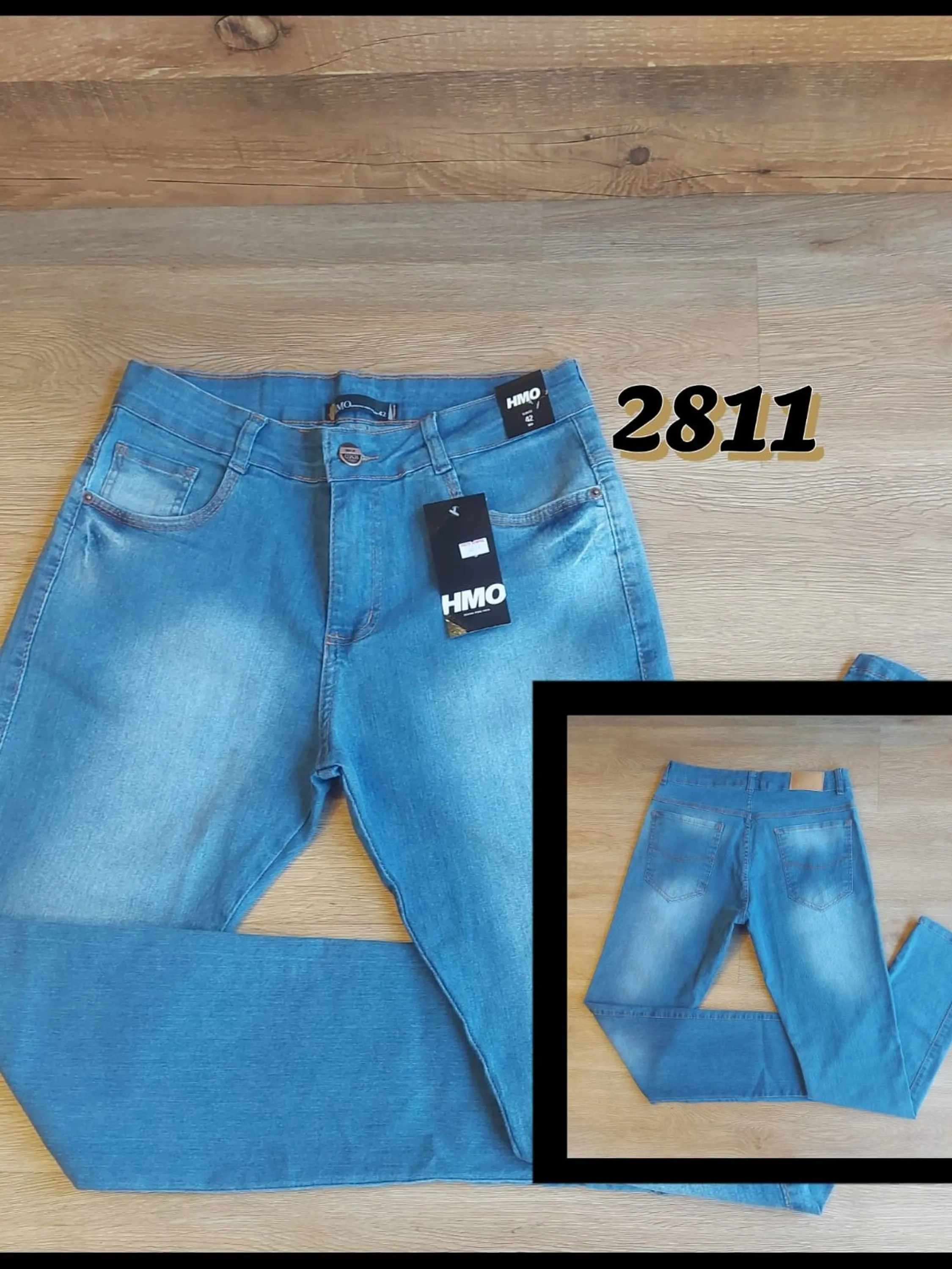 Calça Jeans skinny hmo masculina grade com 10 peças do mesmo modelo dividido nos tamanhos do 38 ao 48