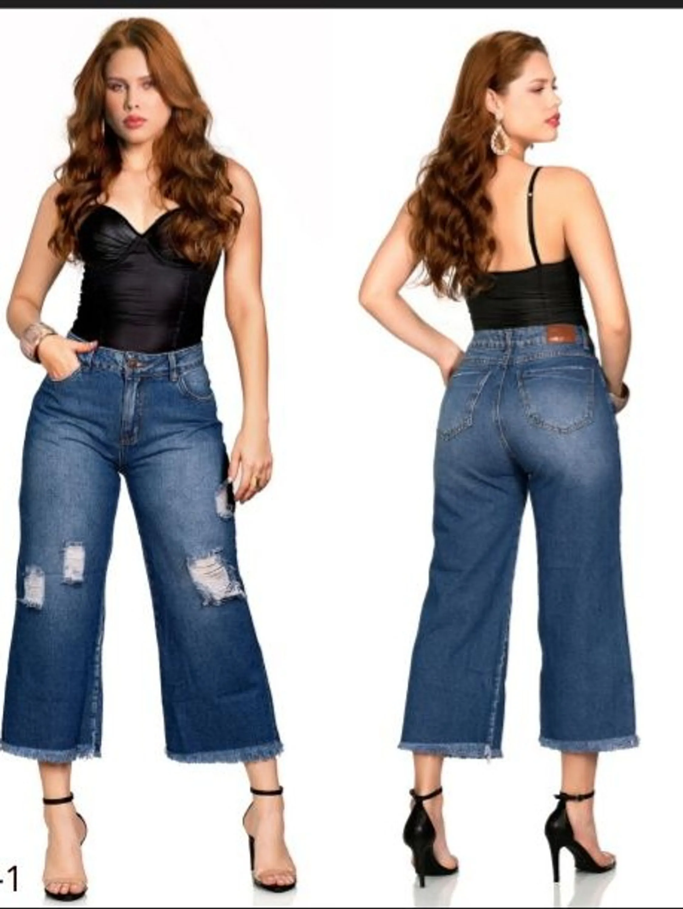 Widleg pantalona jeans feminina,a queridinha das famosas e blogueiras,feita com o melhor do Jeans ,tecido 100% da melhor qualidade,aqui na nossa loja Magnata 007 ,o melhor Jeans do mundo !!!