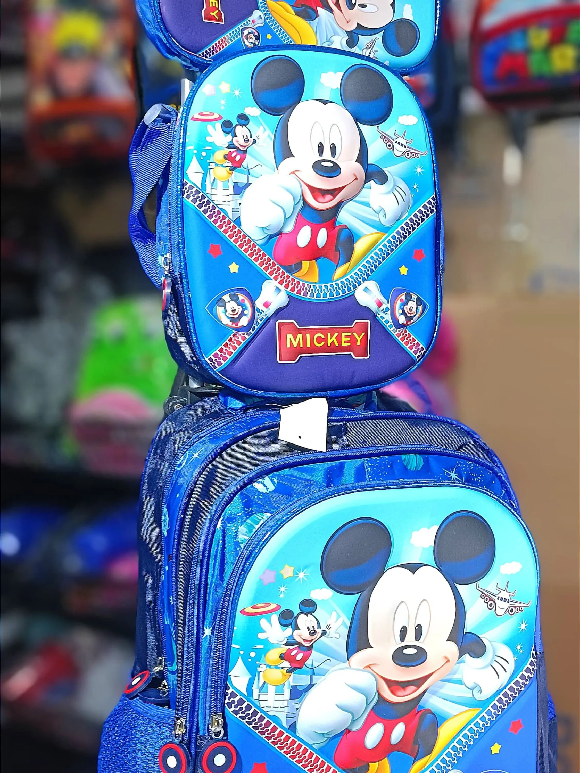 Kit 3D Escolar com rodinhas