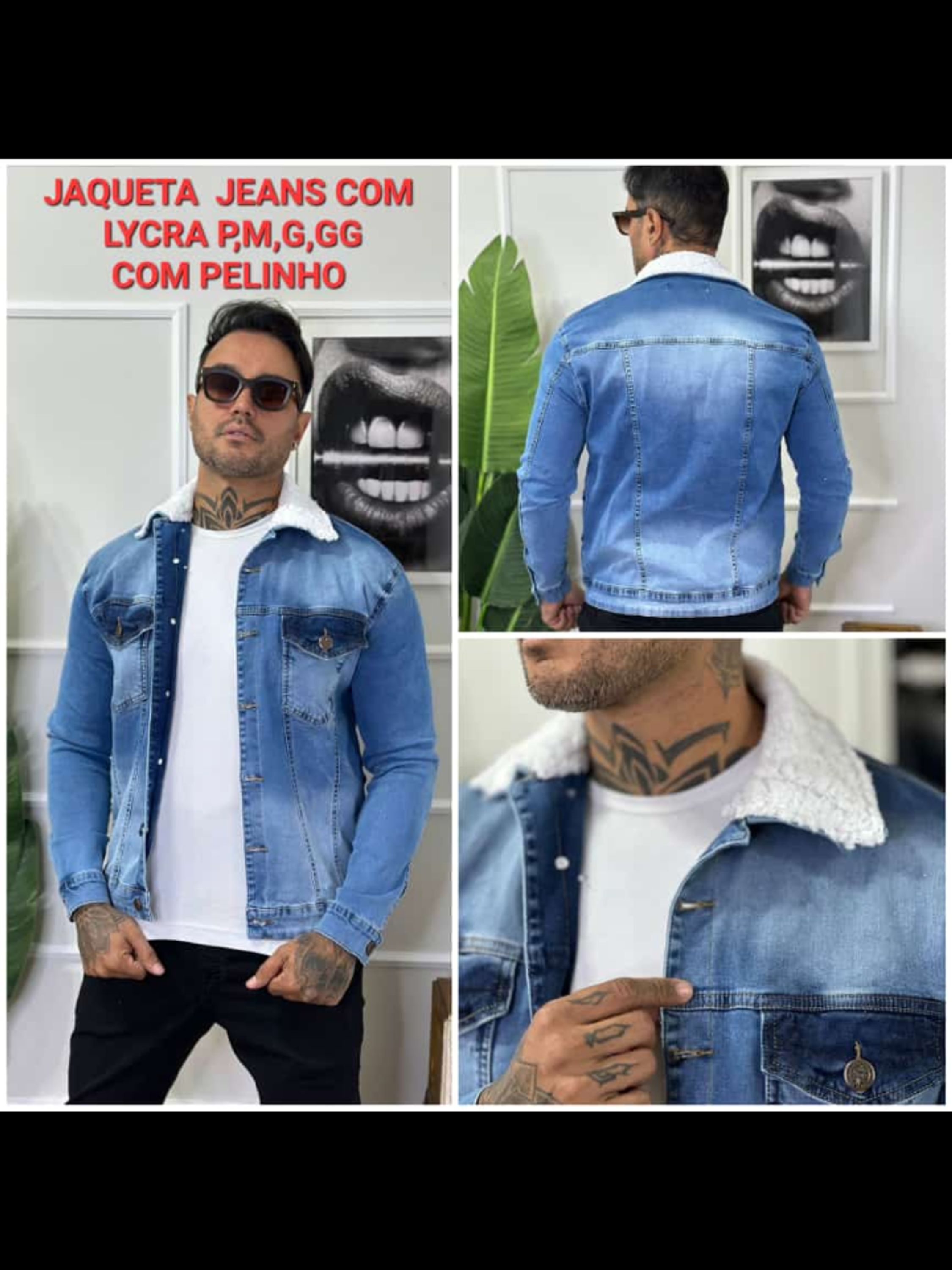 Jaqueta Destroyer Gringa tecido Premium super estilosa,o melhor jeans do mundo é aqui na Magnata 007 Atacadista.