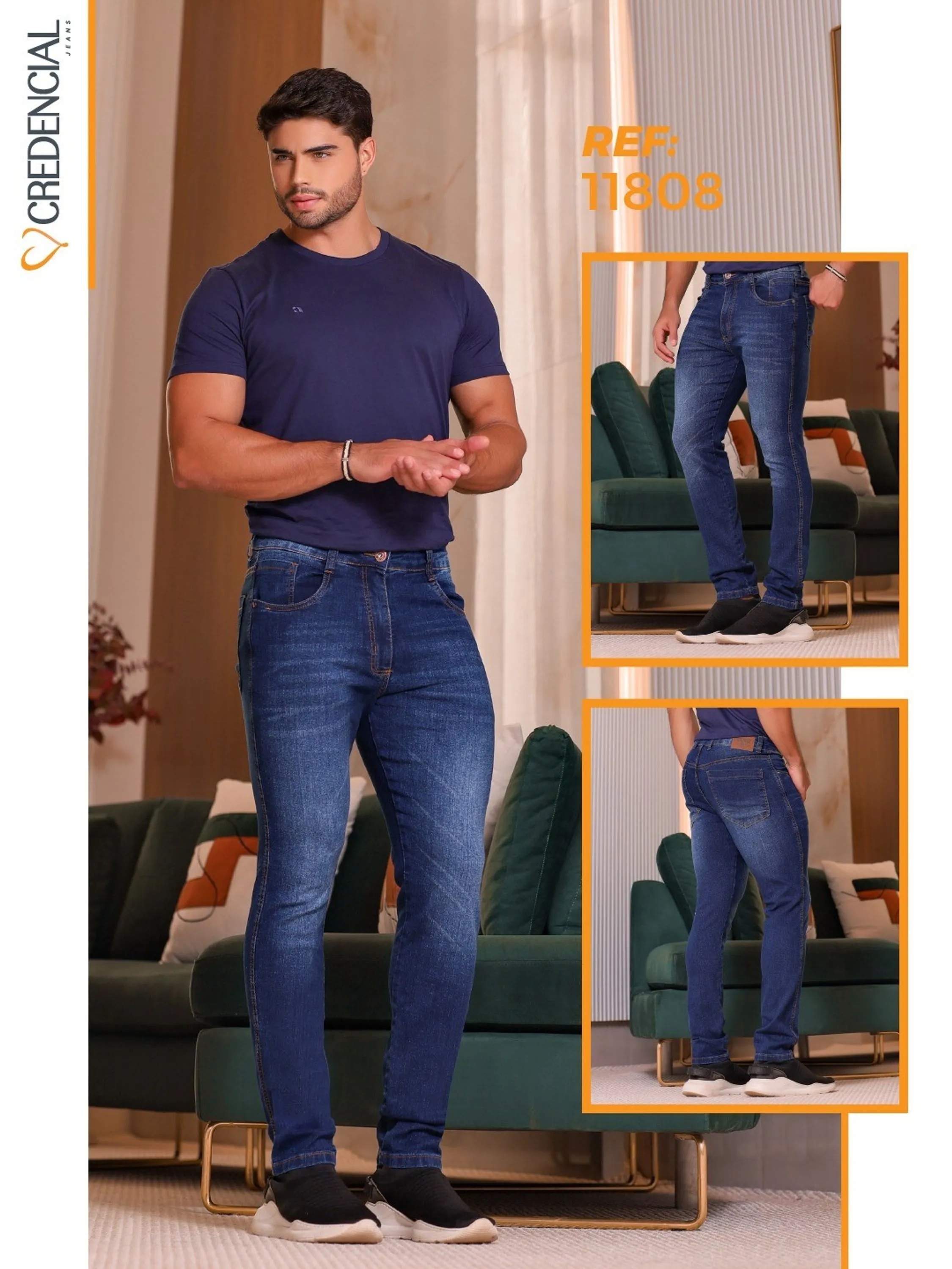 Calça jeans masculina modelo exclusivo,o melhor jeans Premium do mercado .