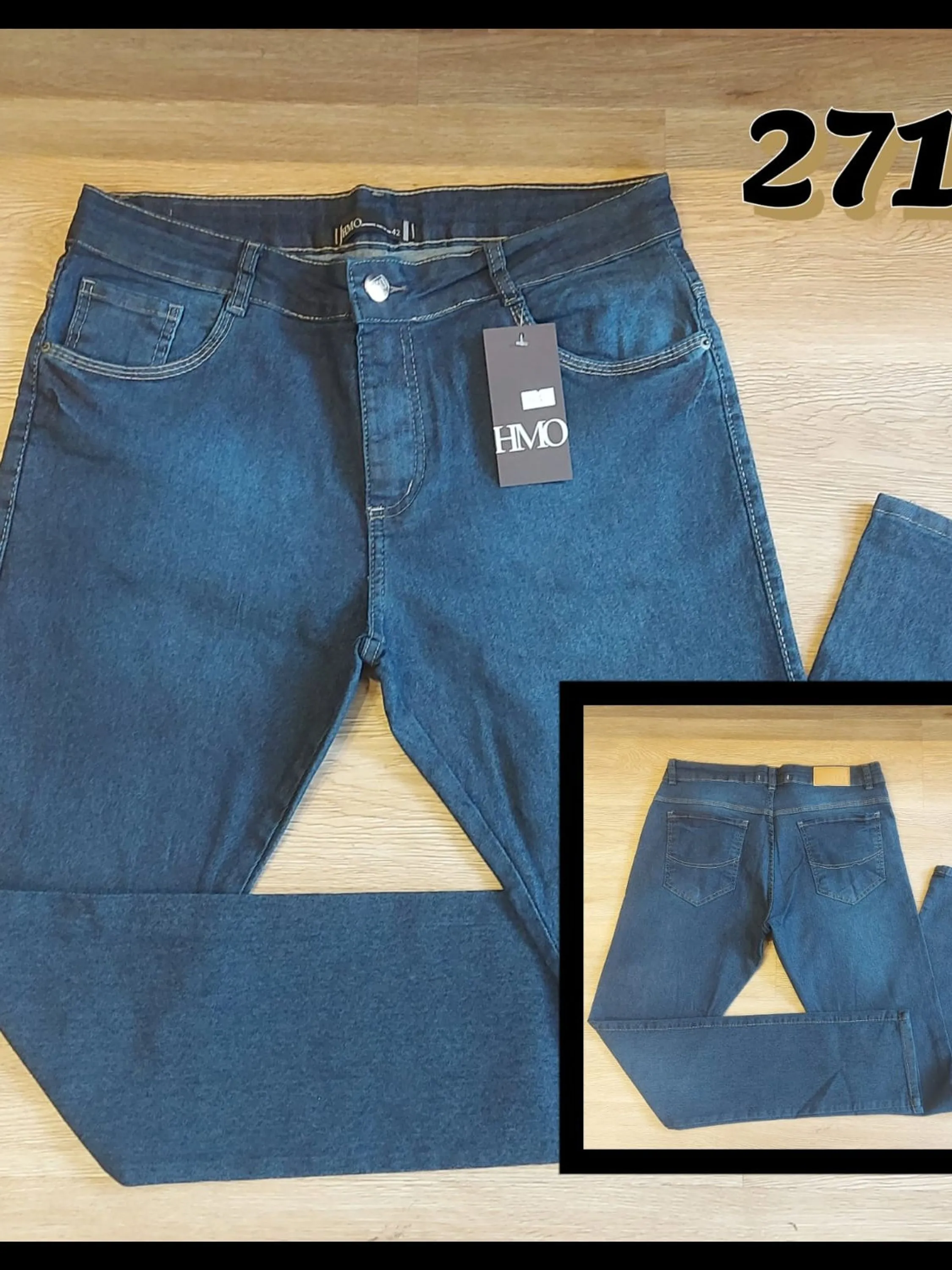 Calça Jeans skinny hmo masculina grade com 10 peças do mesmo modelo dividido nos tamanhos do 38 ao 48