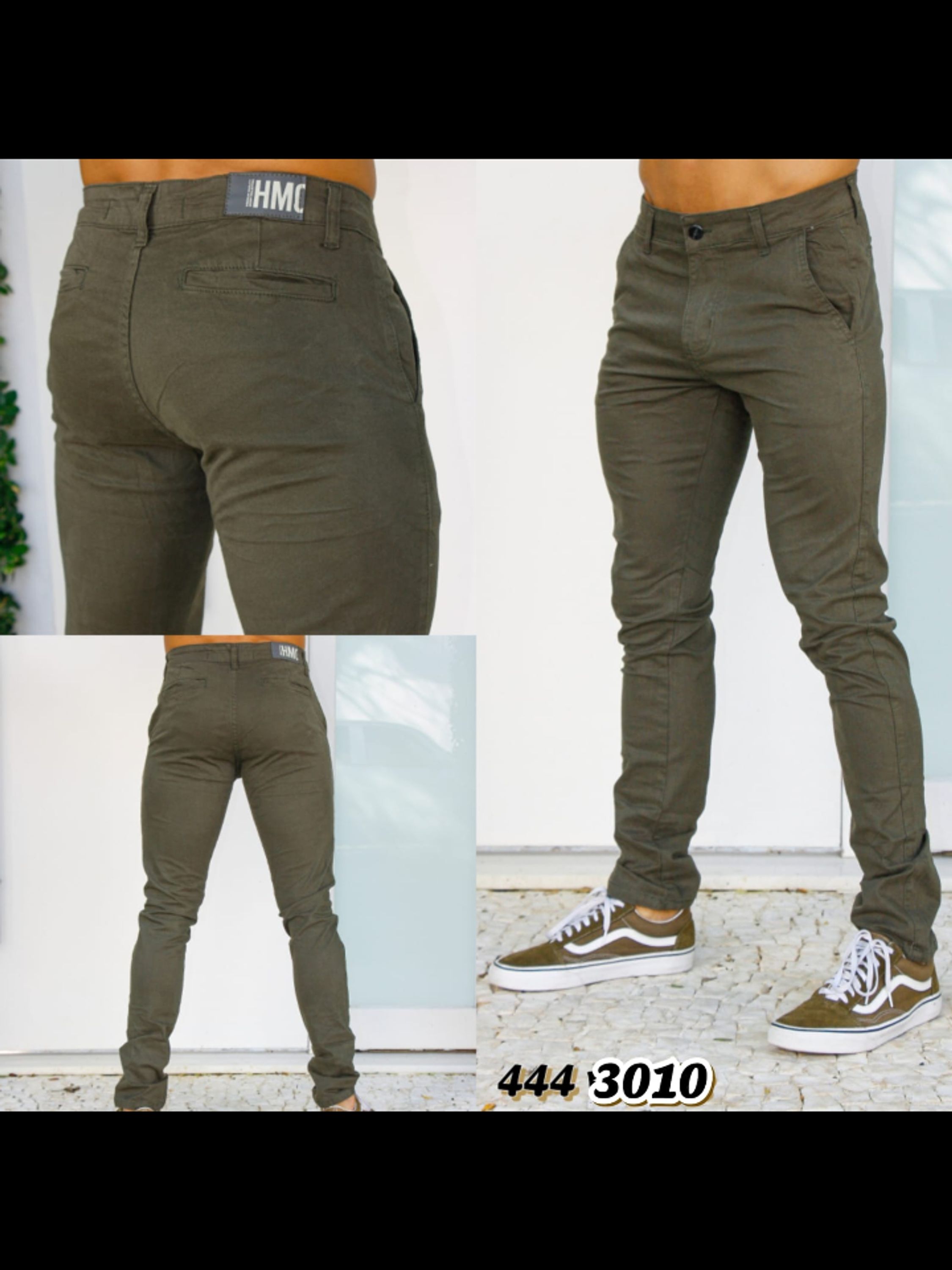 Calça de sarja Bolso Faca modelo Slim exclusividade,o tecido em sarja .