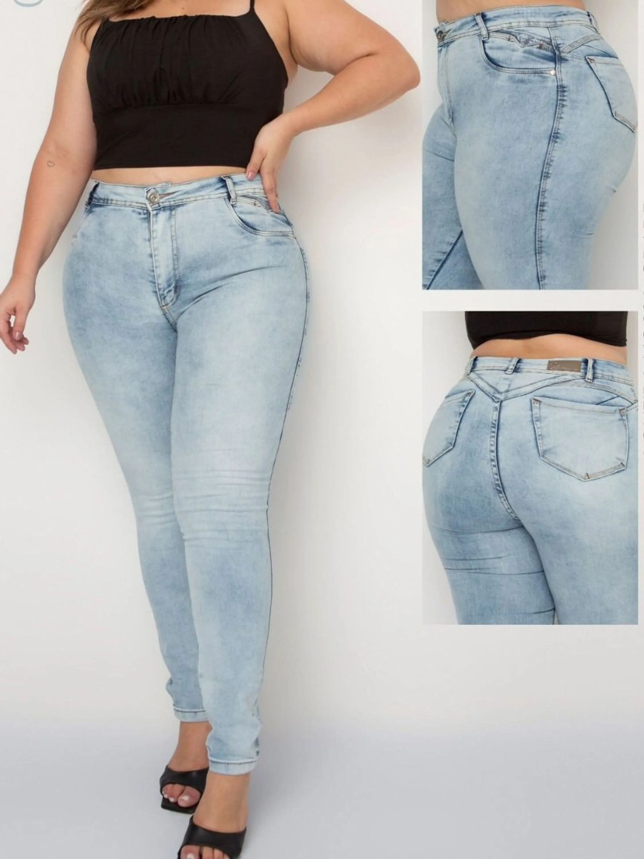 Calça jeans plus size feminina