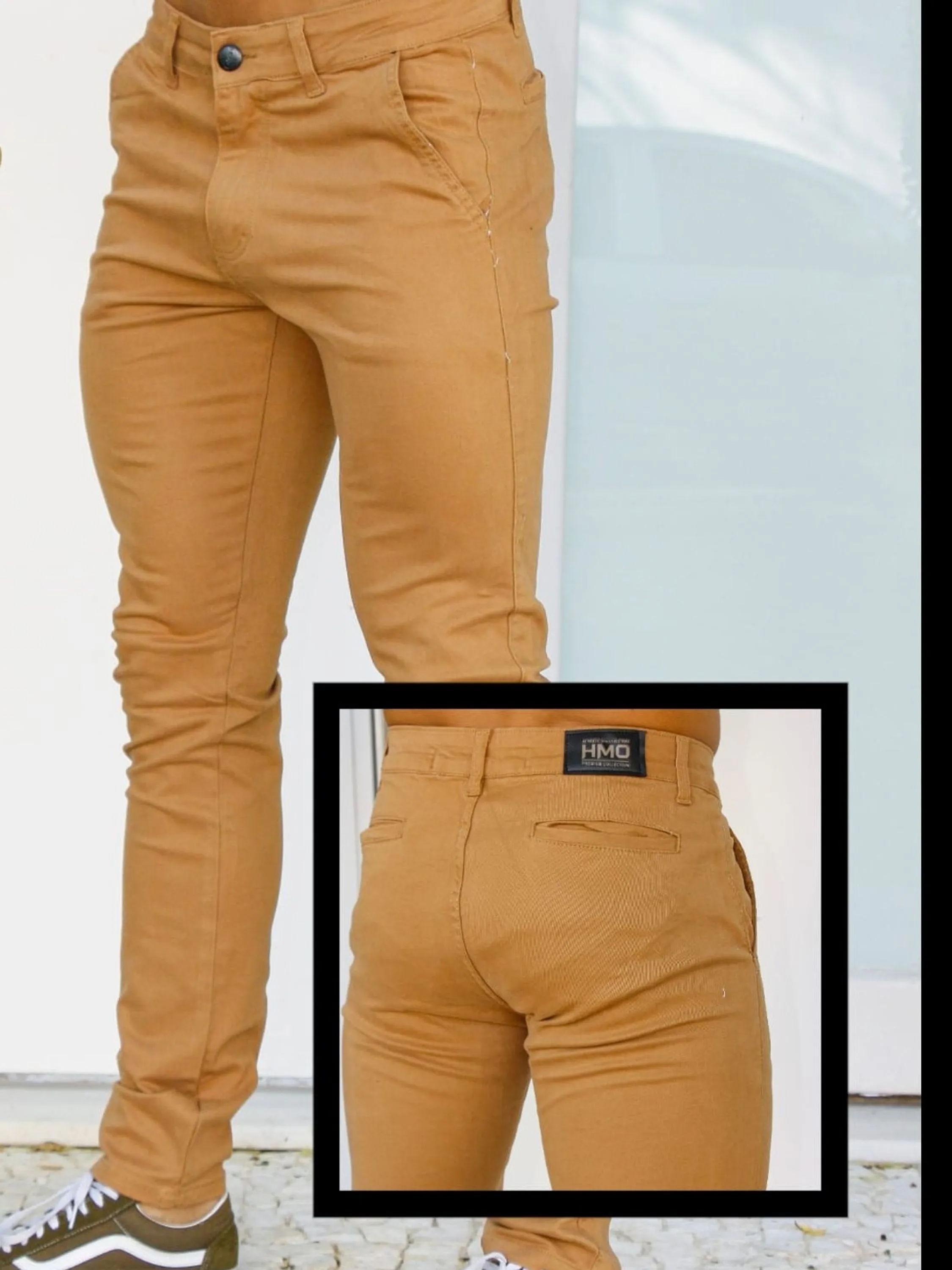 Calça de sarja Bolso faca esporte fino do 38 ao 48 grade