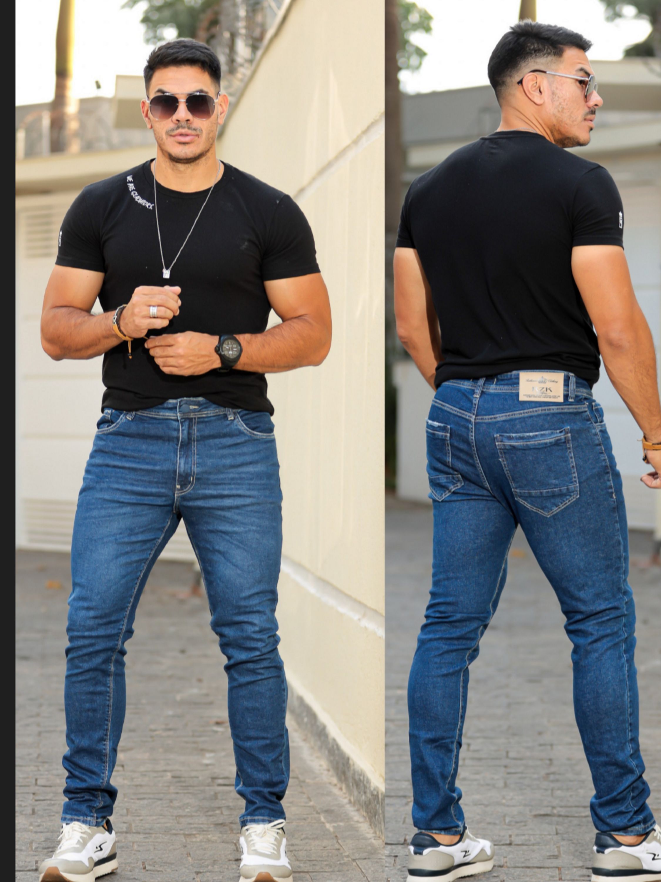 Calça jeans masculina modelo exclusivo,o melhor jeans do mercado.