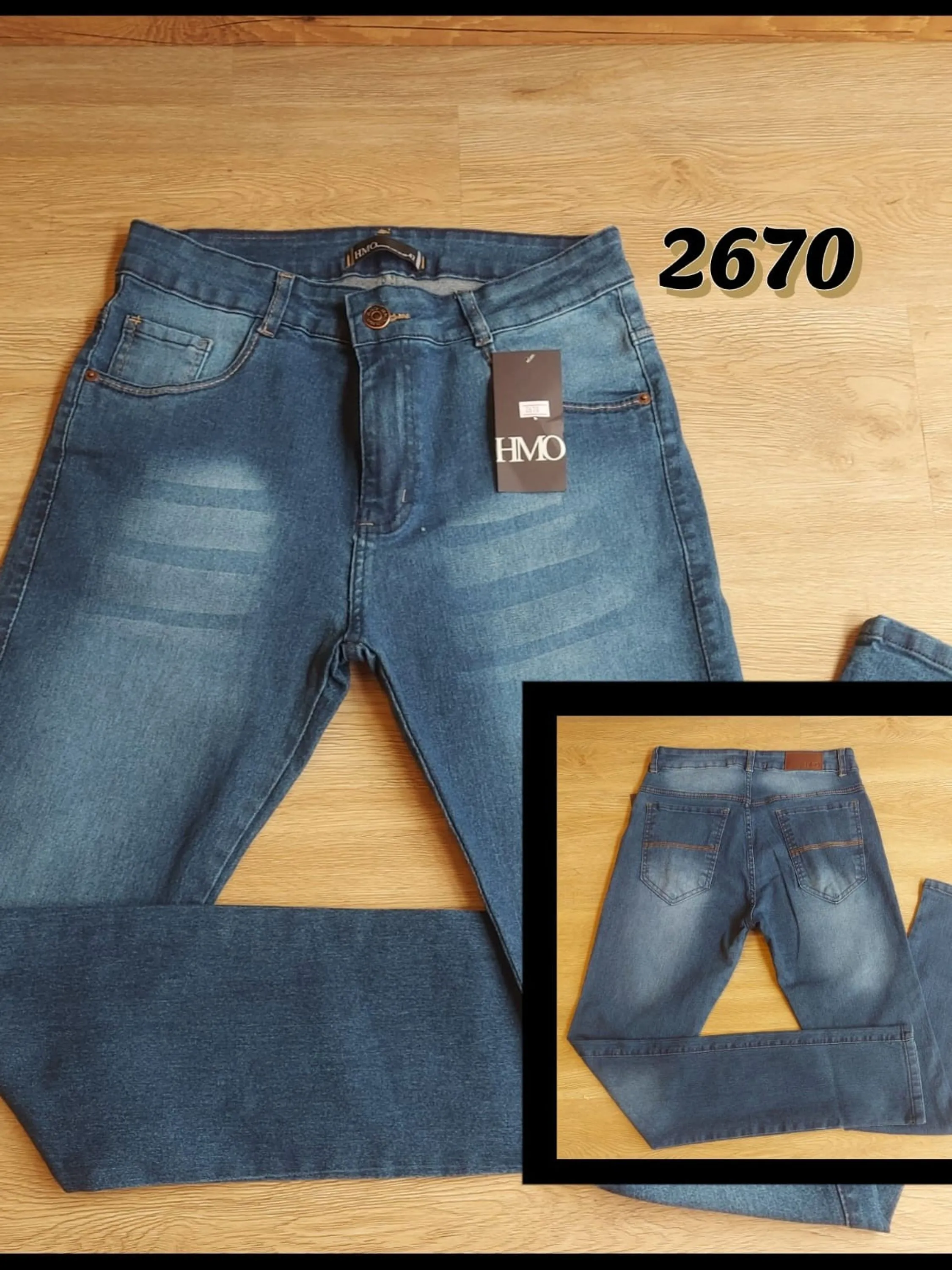 Calça Jeans skinny hmo masculina grade com 10 peças do mesmo modelo dividido nos tamanhos do 38 ao 48