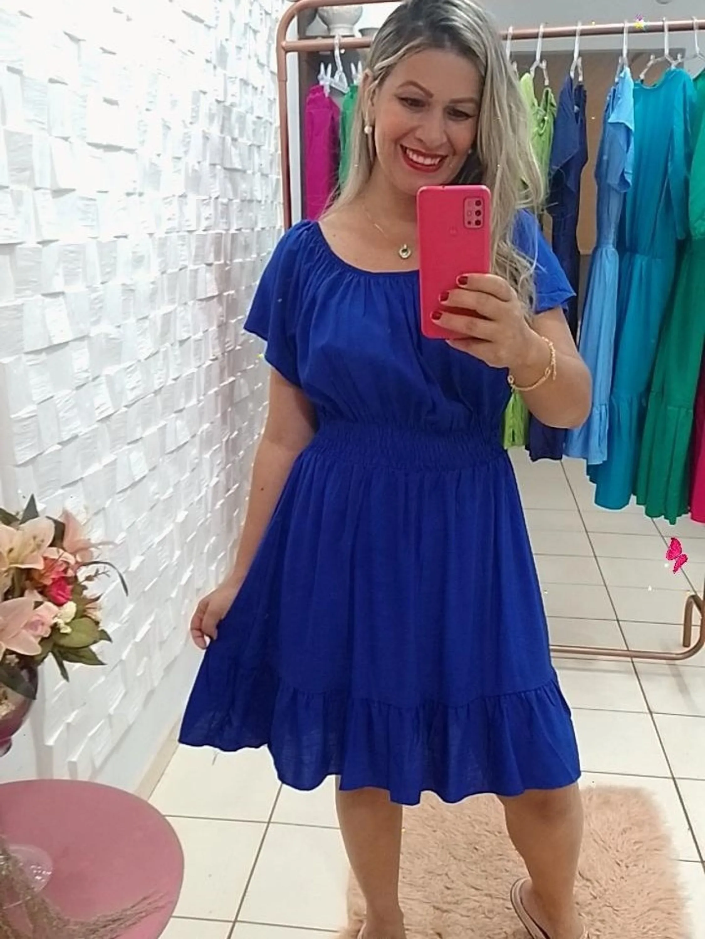 Vestido Ciganinha Lastex Liso Plus Size com Forro Ref 96266