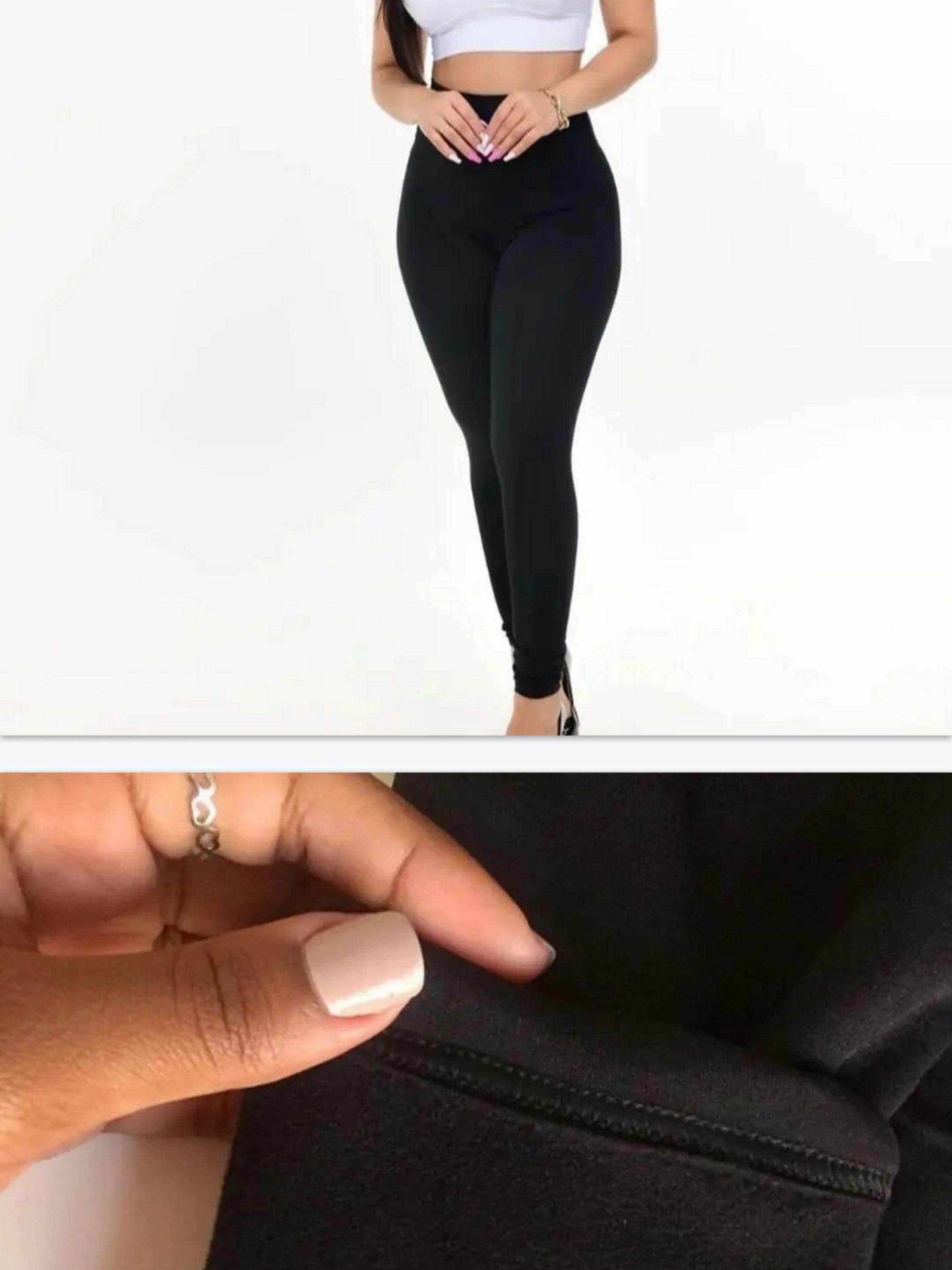 Calça Legging Leg Flanelada Plus Size