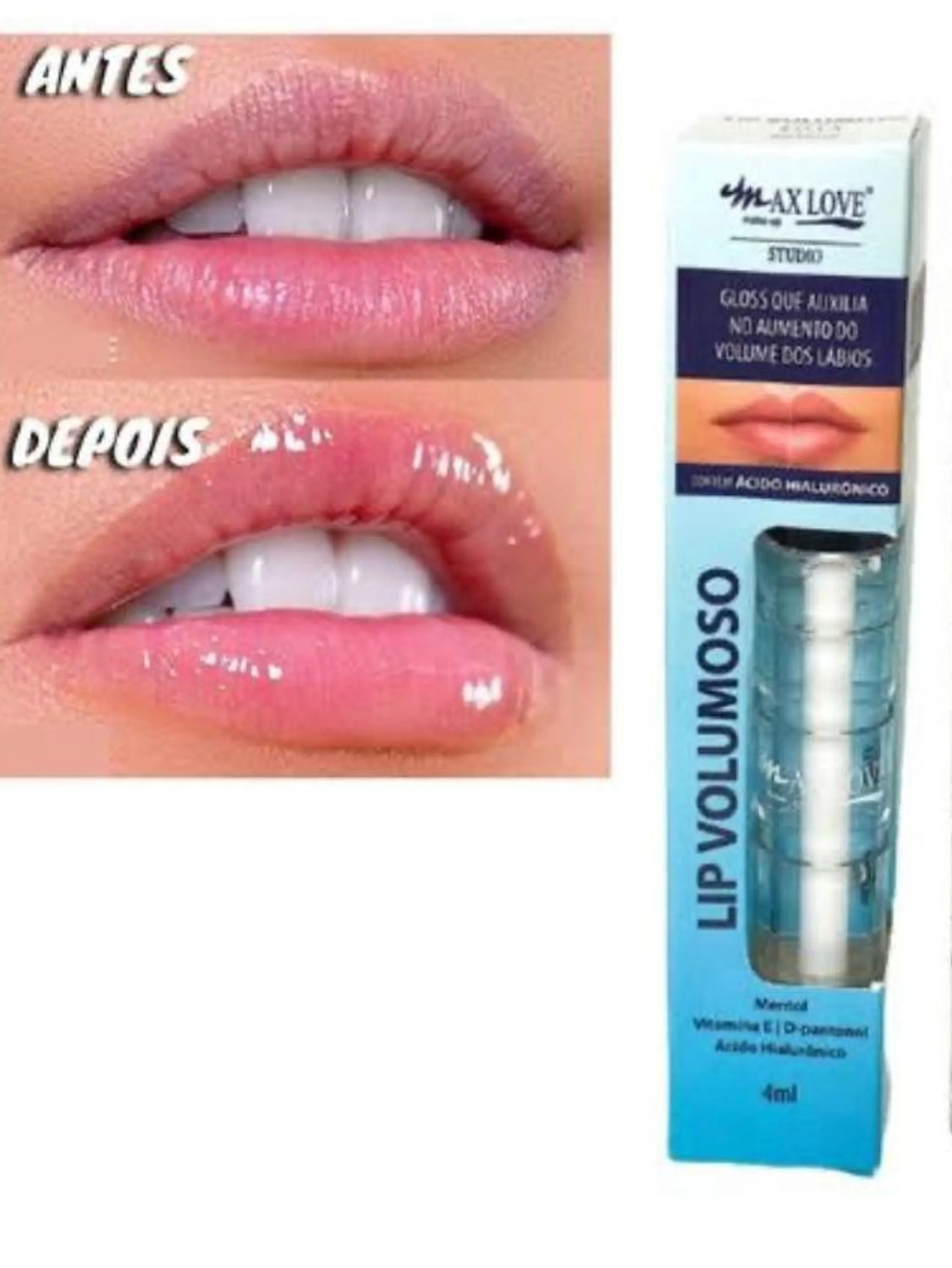 Gloss lip volumoso Max love