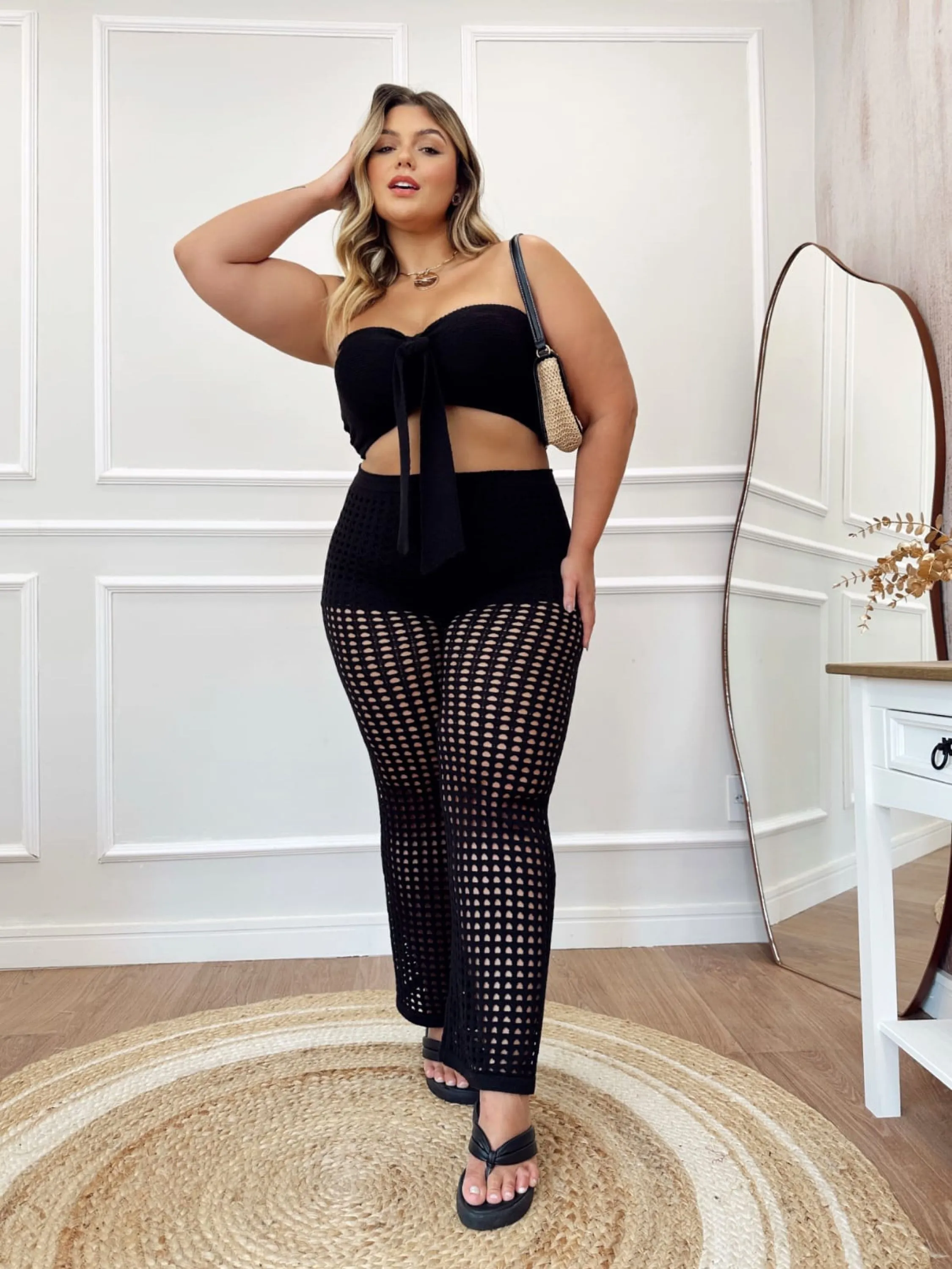 Conjunto Modal 3 peças Plus Size