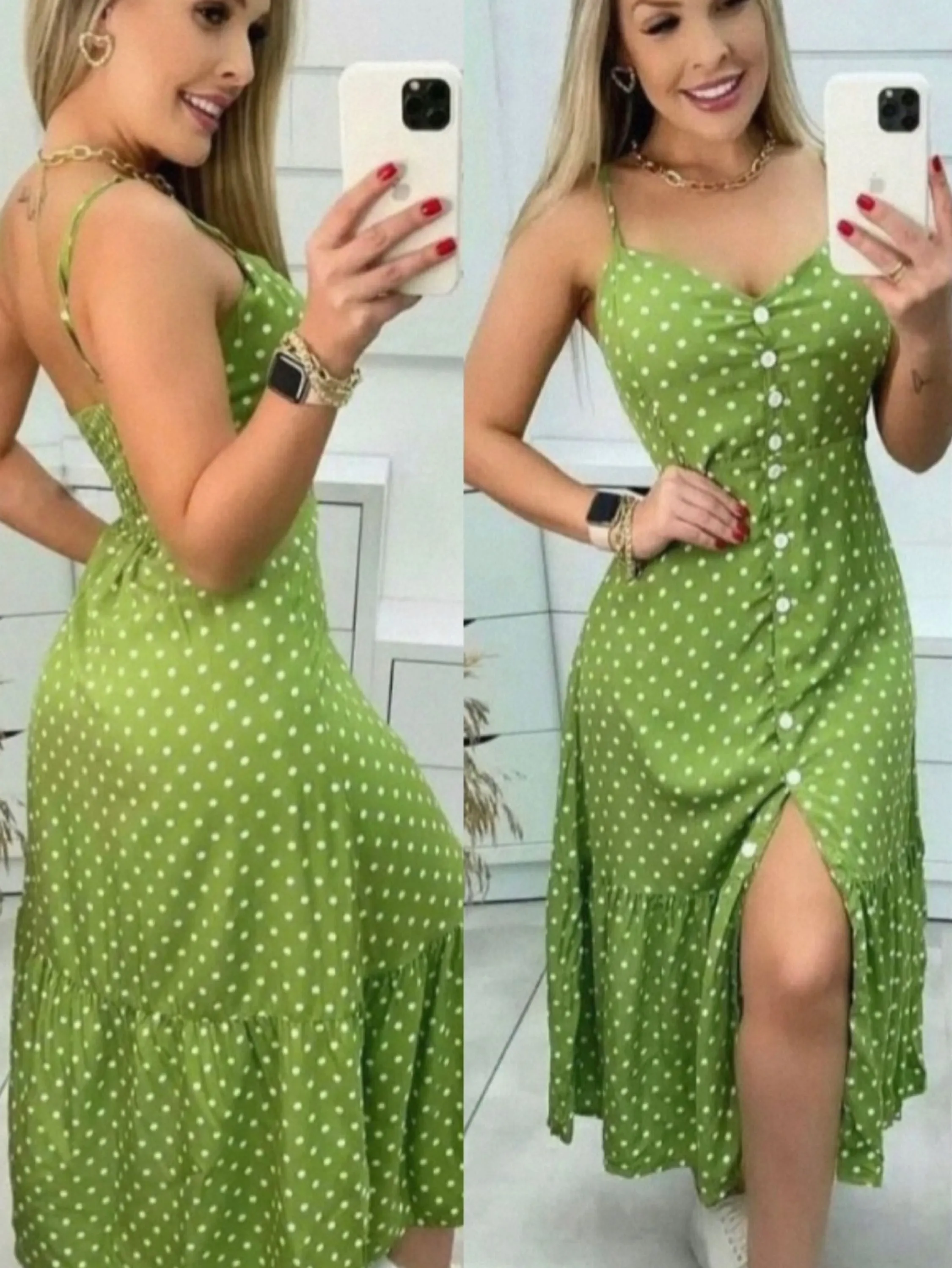 Vestido longo com forro com bojo tecido viscolinho Maya modas