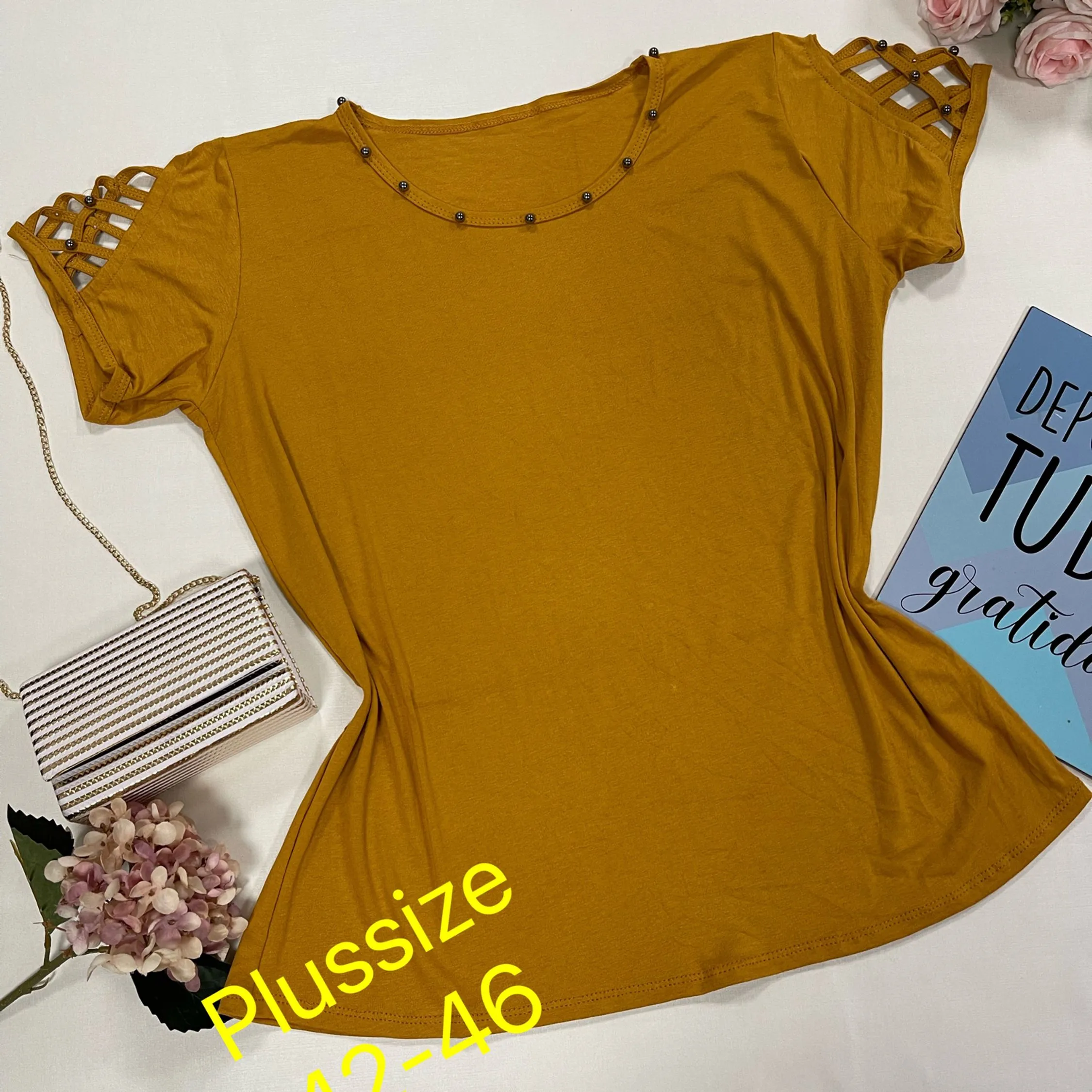 Plussize Blusa viscolycra Maya modas