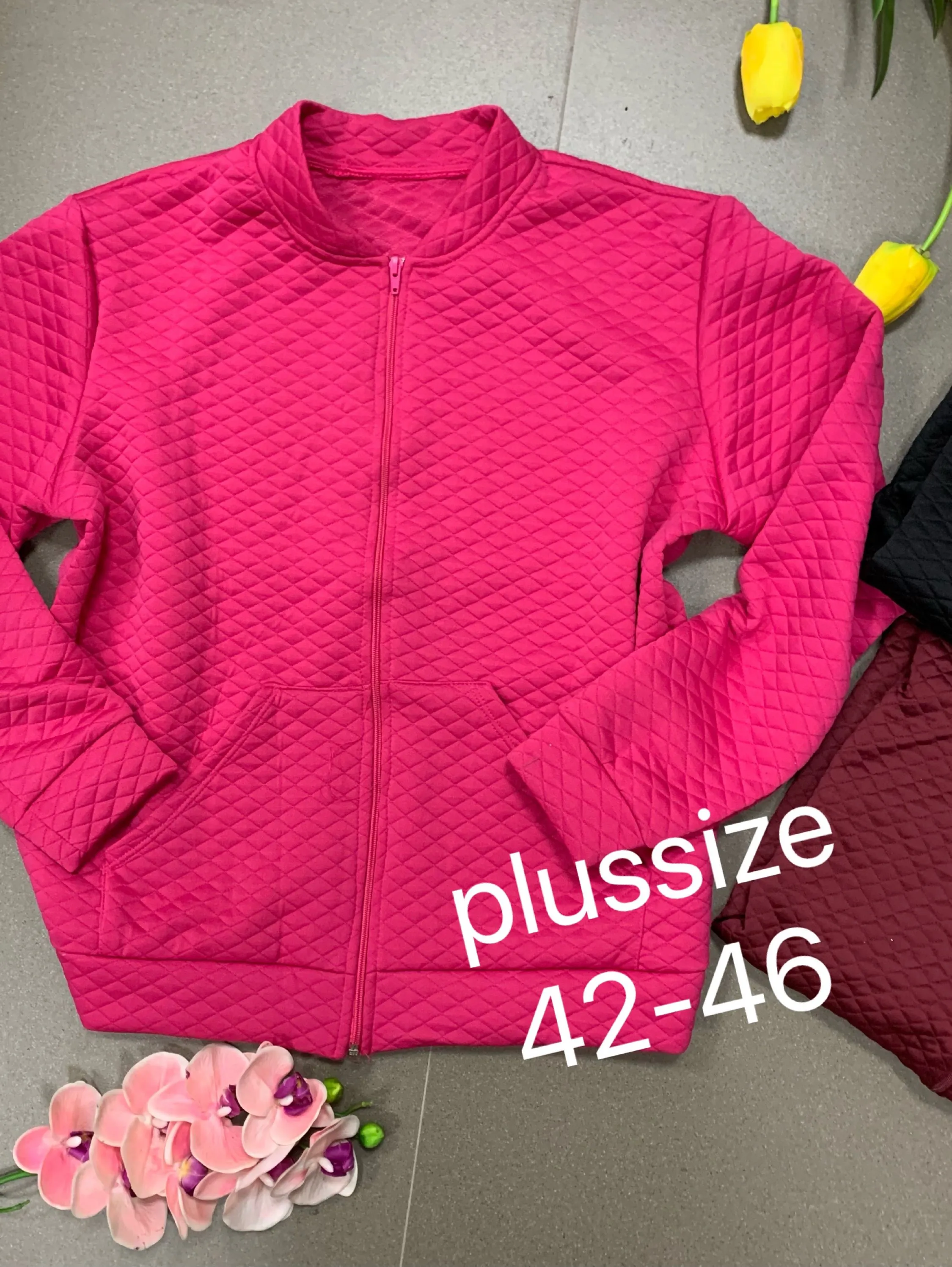 Plussize Jaqueta bomber Maya modas