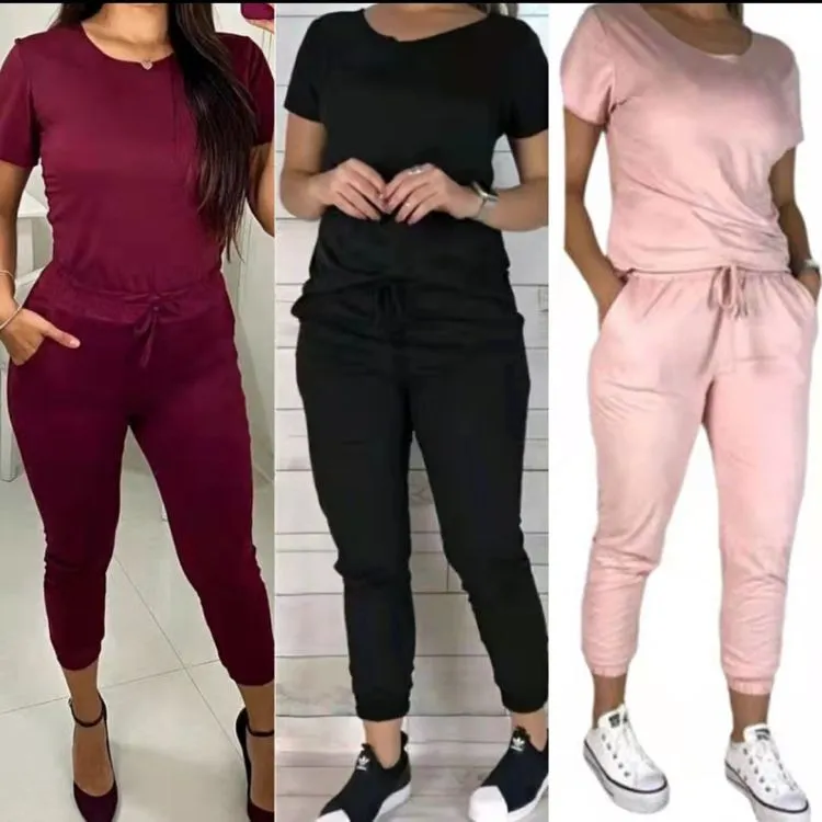 Conjunto suéde calça jogger com bolso Maya modas