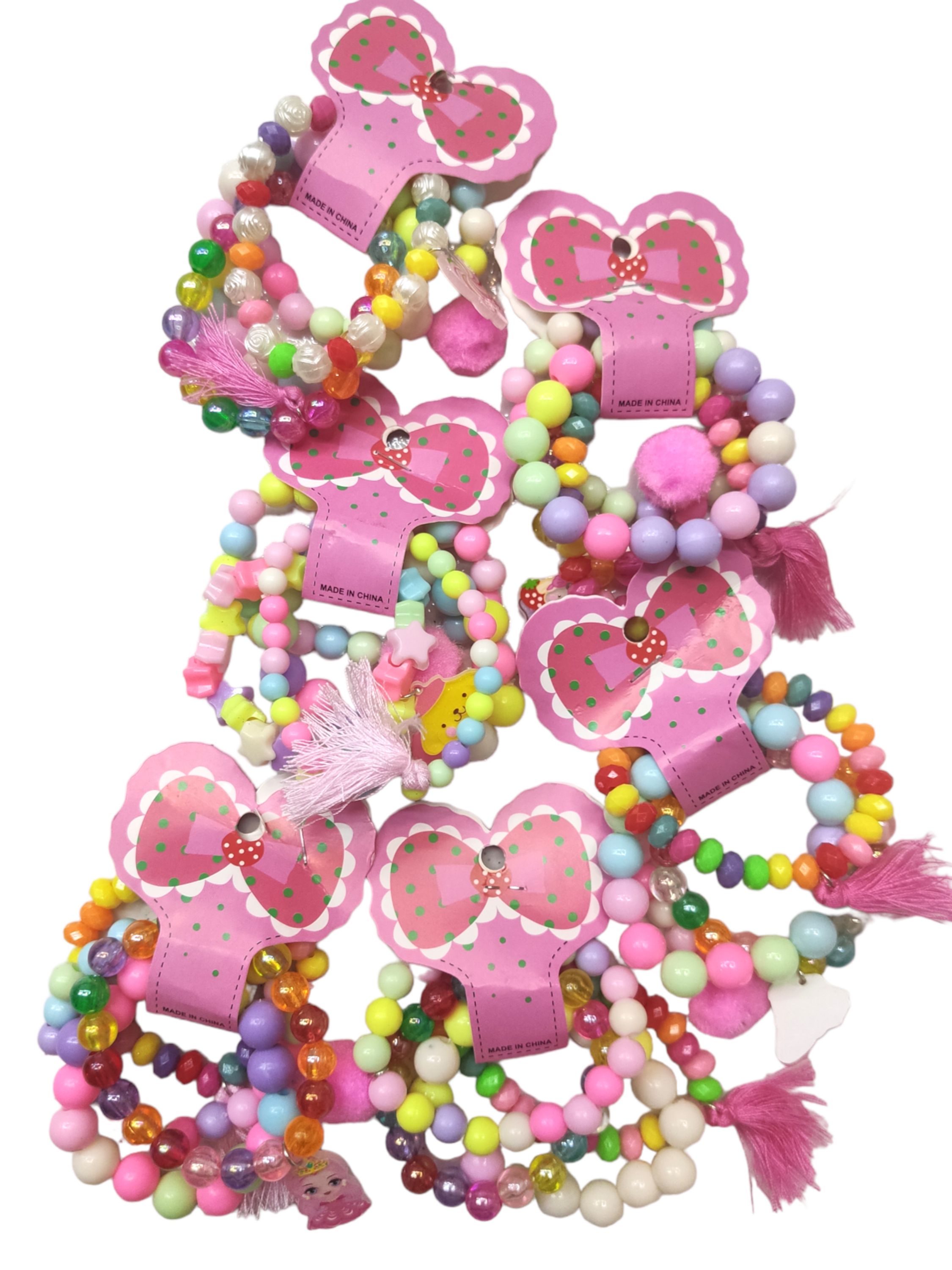 Pulseira infantil de missangas