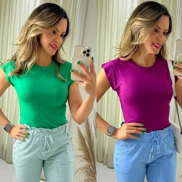 Blusa viscolycra estica Maya modas