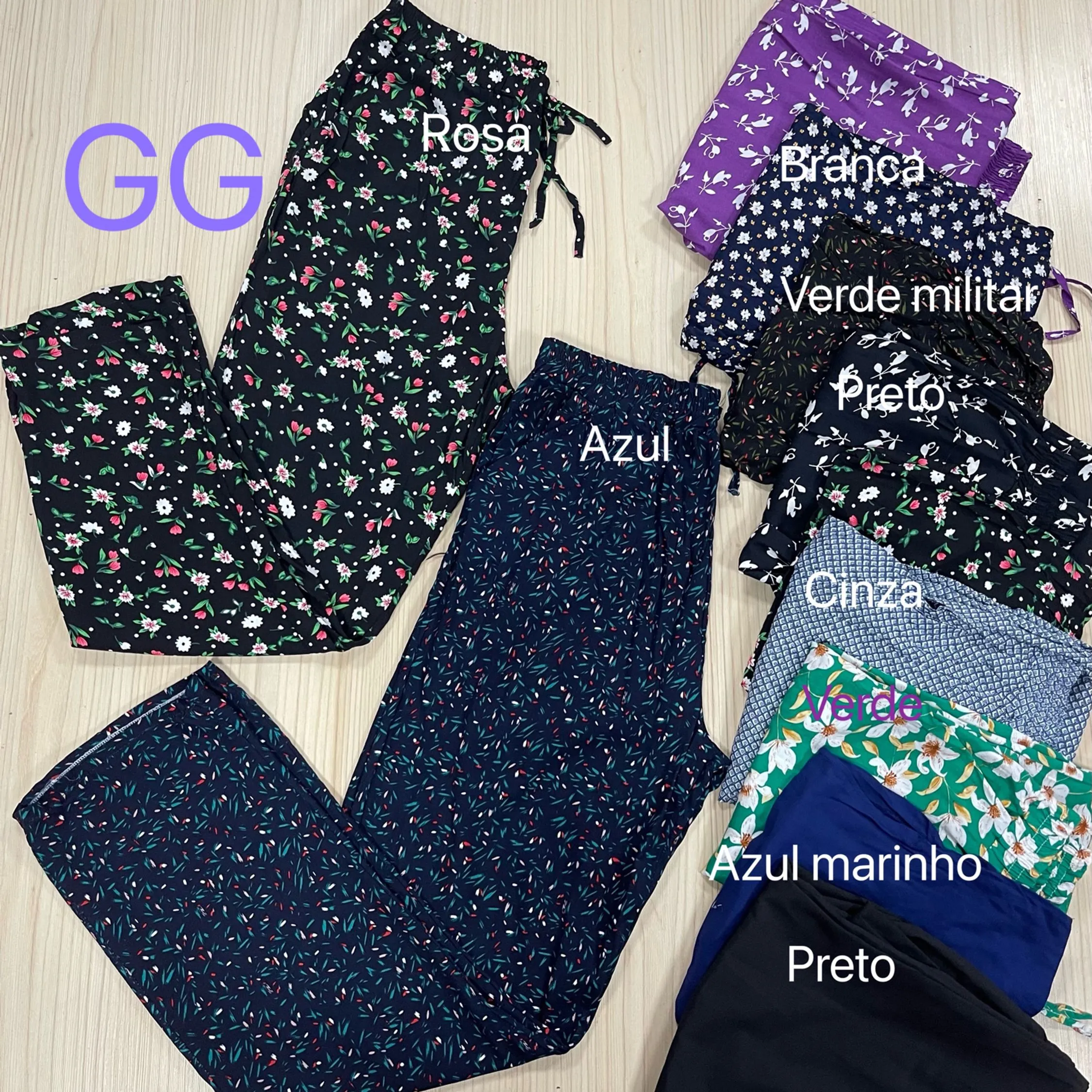 Tamanho GG Calça viscose com bolso Maya modas