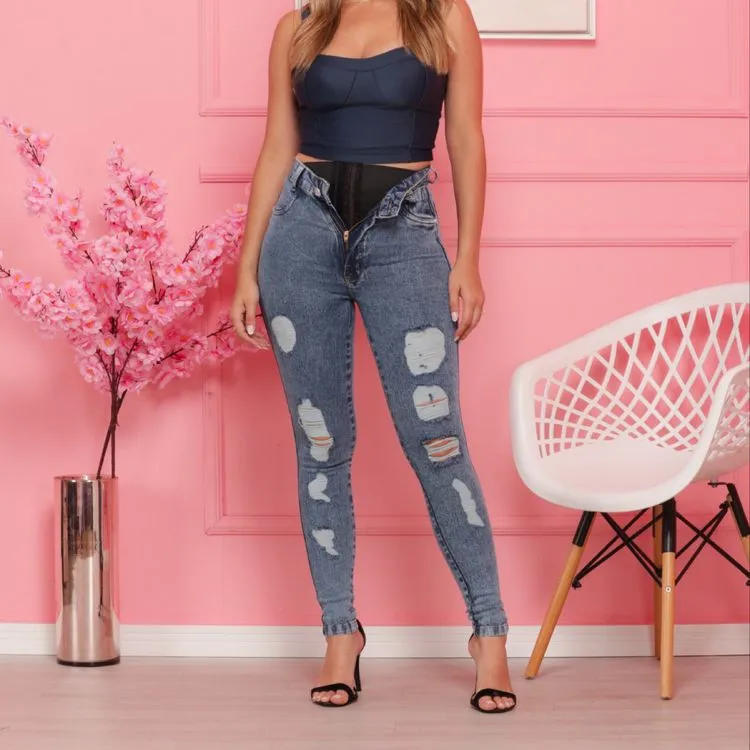 calça lipo jeans premium