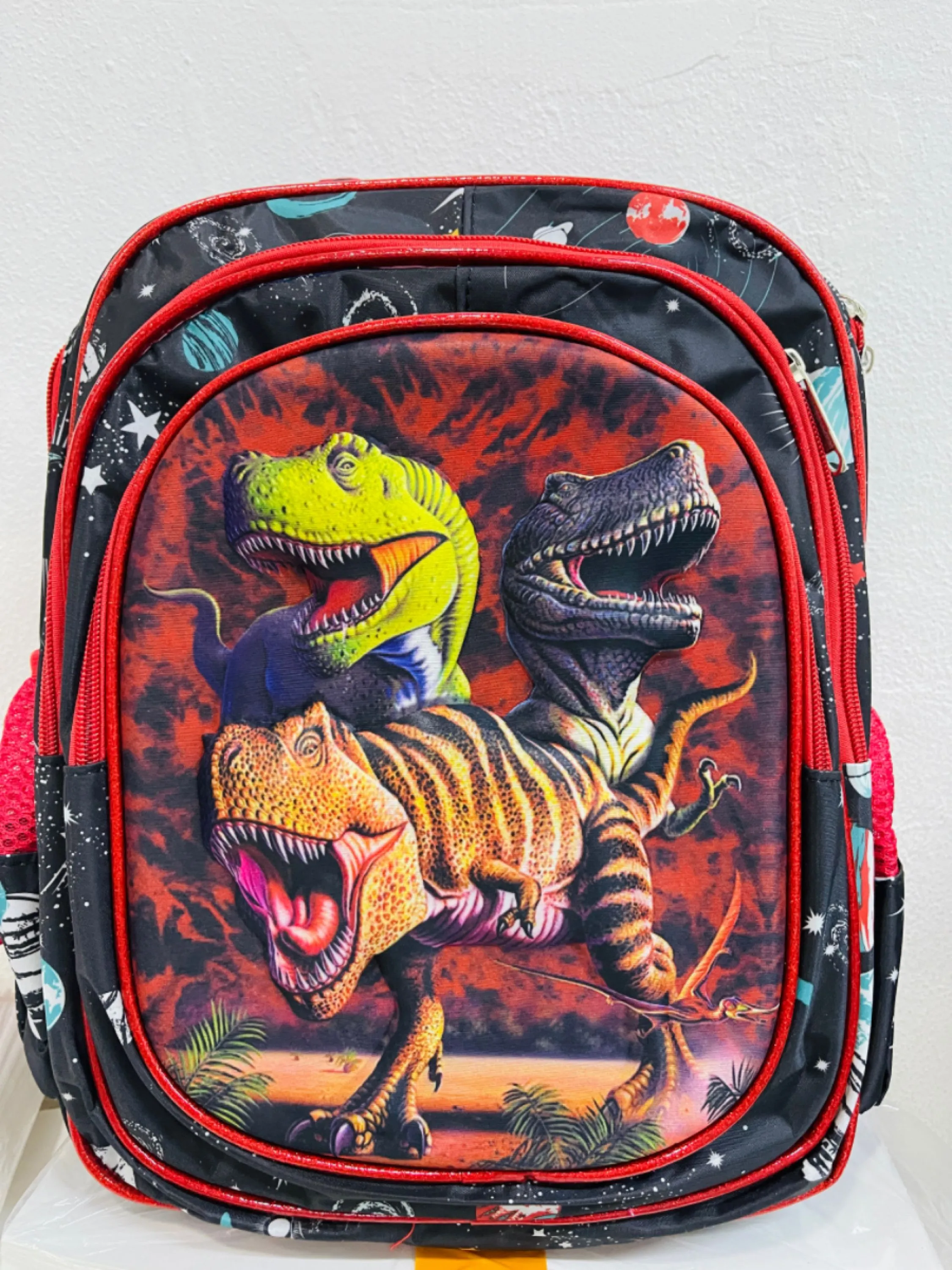 165 masculina- Mochila Infantil Impermeável De 14 Polegadas Bolsa Escolar 3D Menino Bonito Dos Desenhos Animados - Cor Aleatória