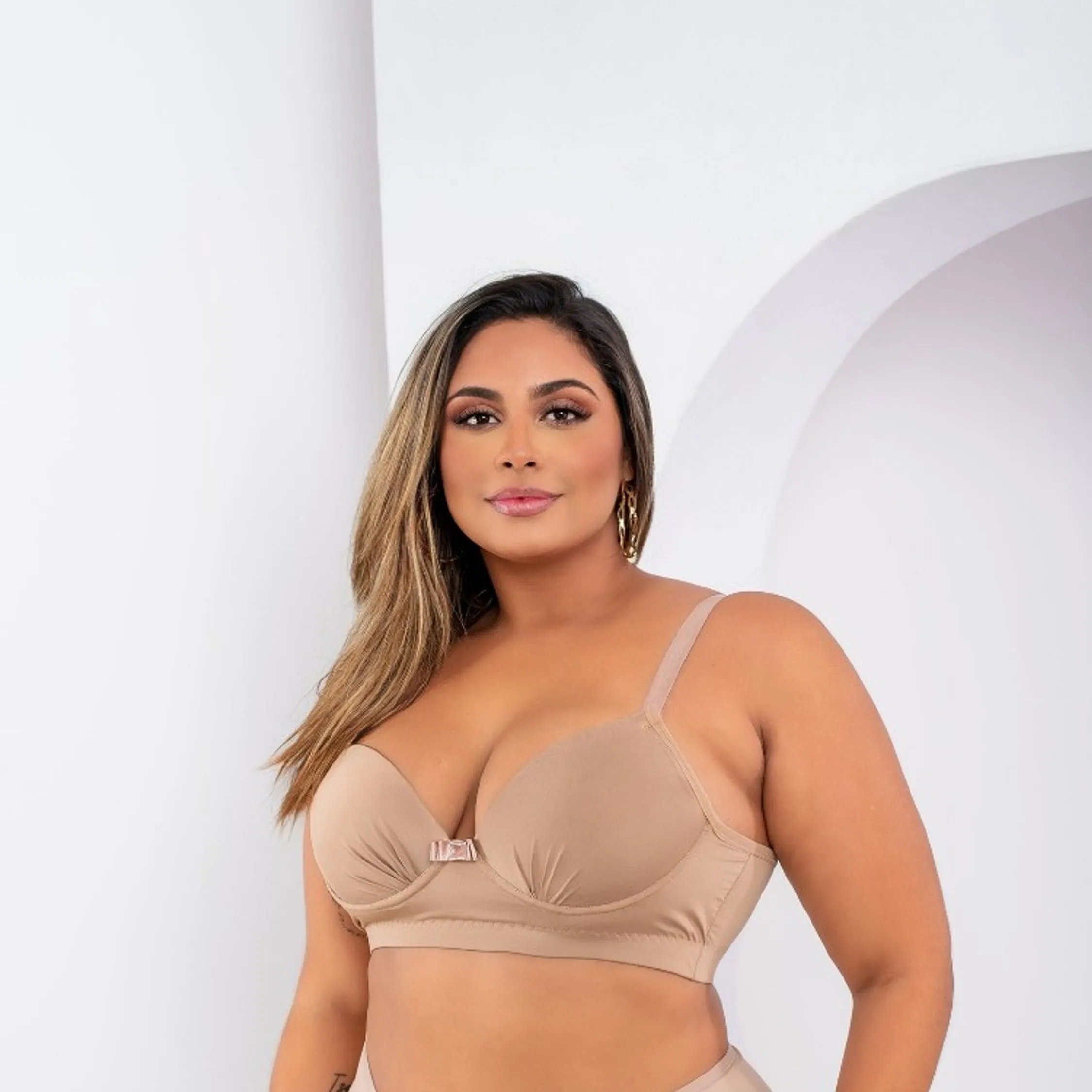 Sutiã de microfibra, plus size