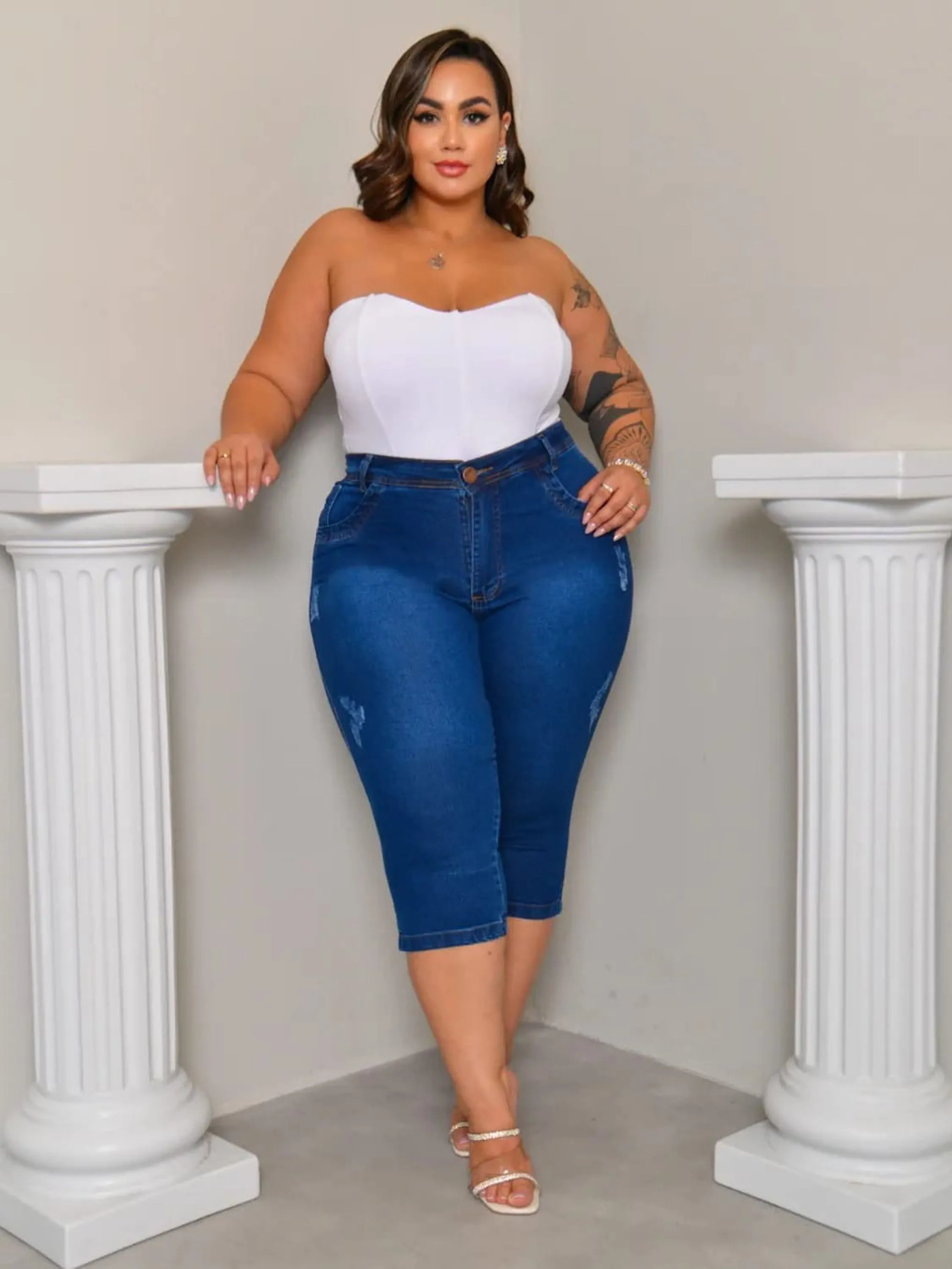 Corsário Plus Size (Com Lycra)