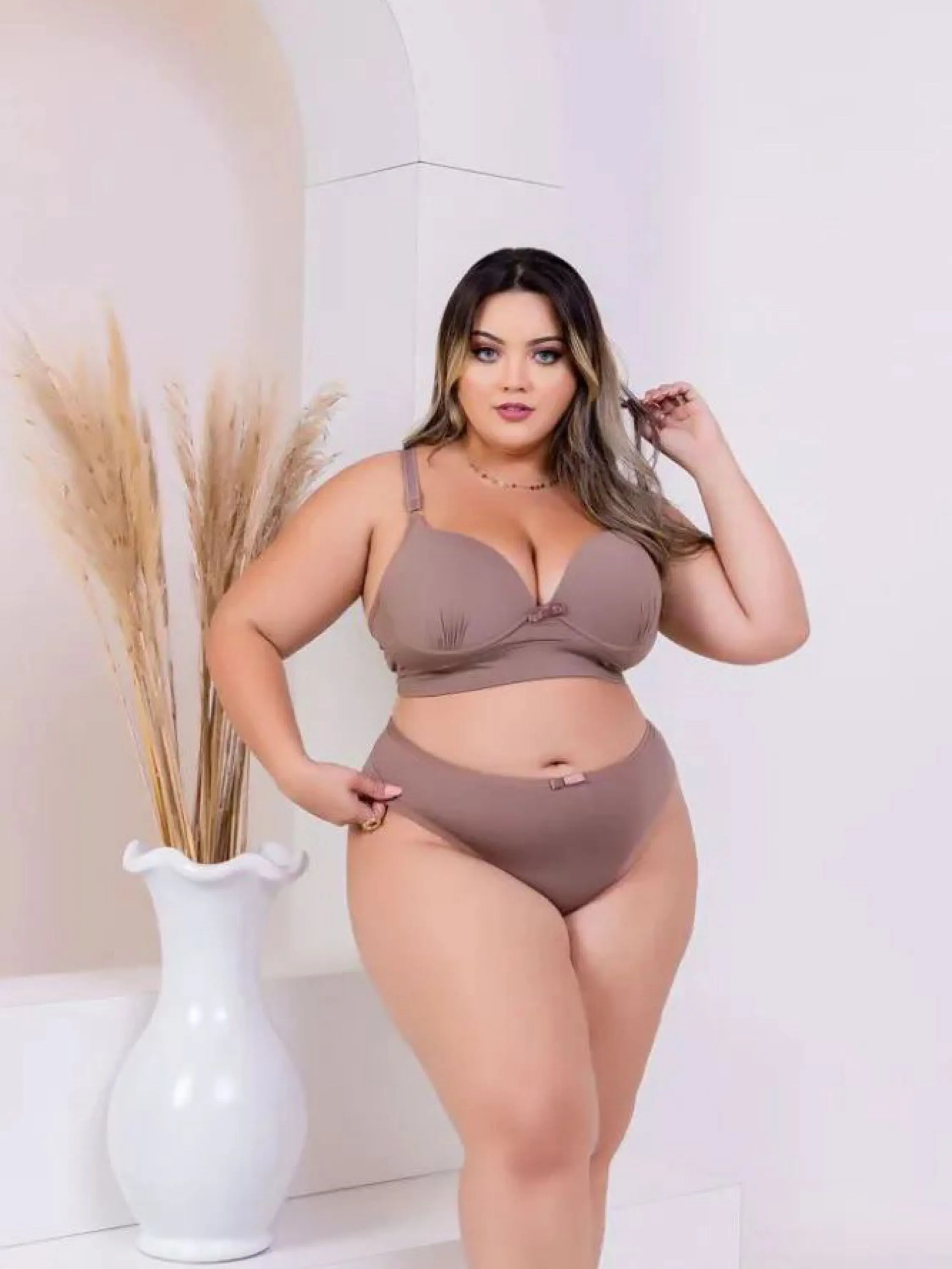 Conjunto Lingerie Plus Size Natalisse