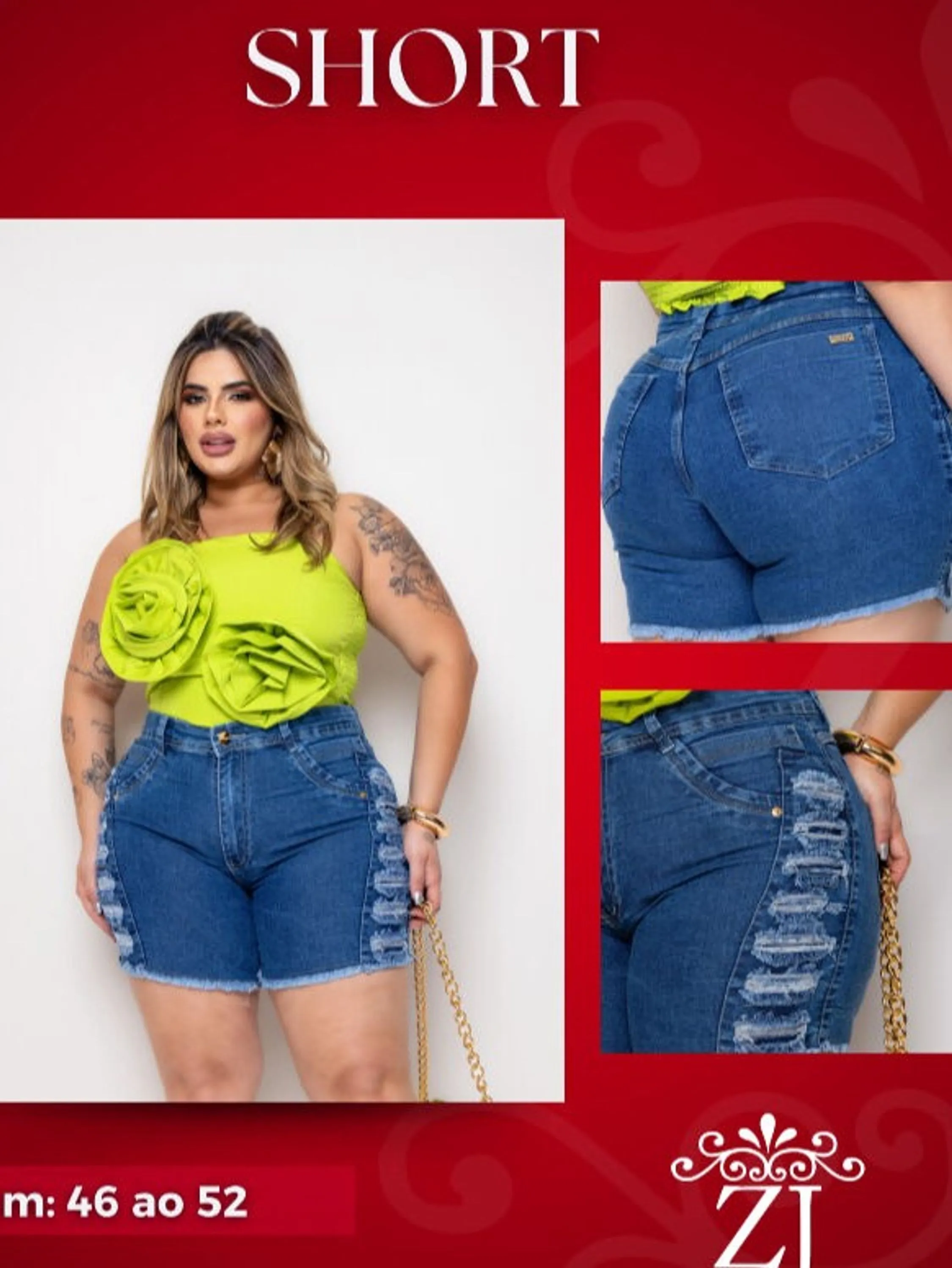 Short Jeans PLUS SIZE