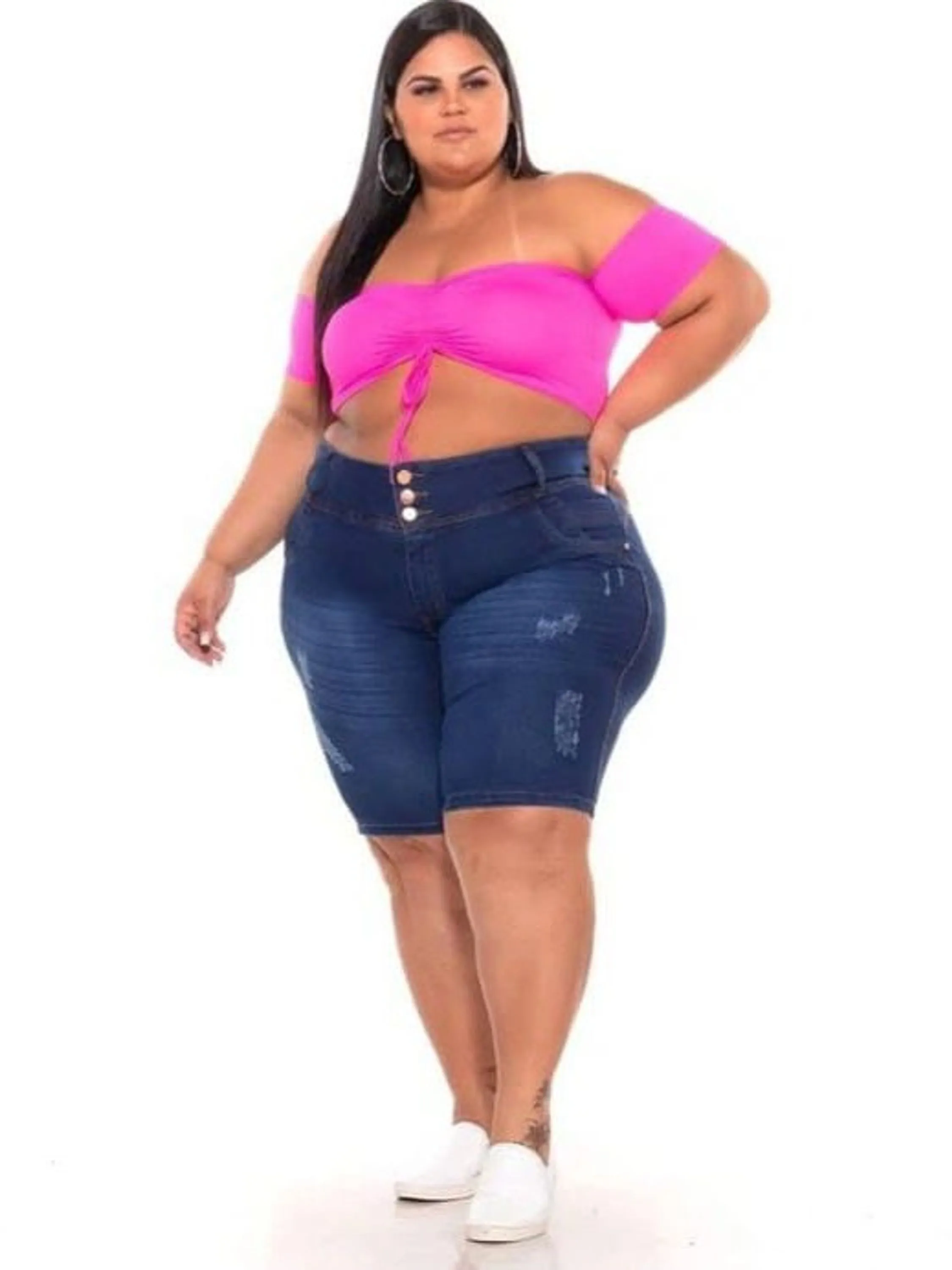 Ciclista Jeans Plus Size 46 Ao 54