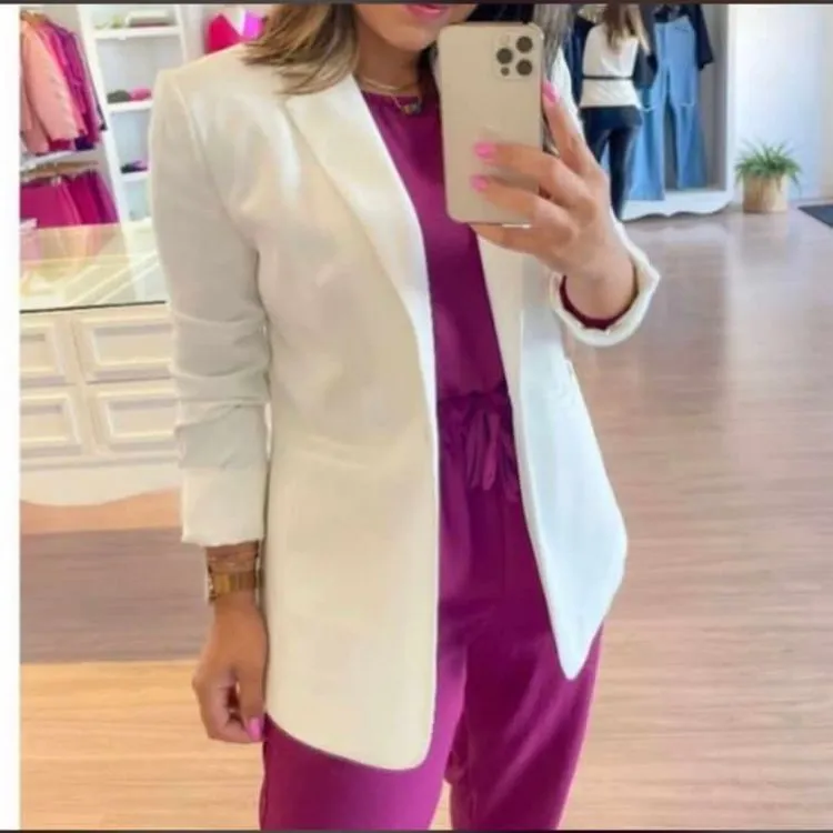 Blazer com forro mimius moda