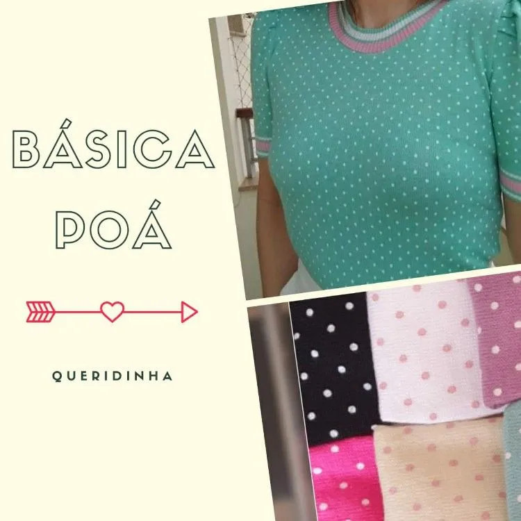 Blusa tricot poá Mirela Modas Online