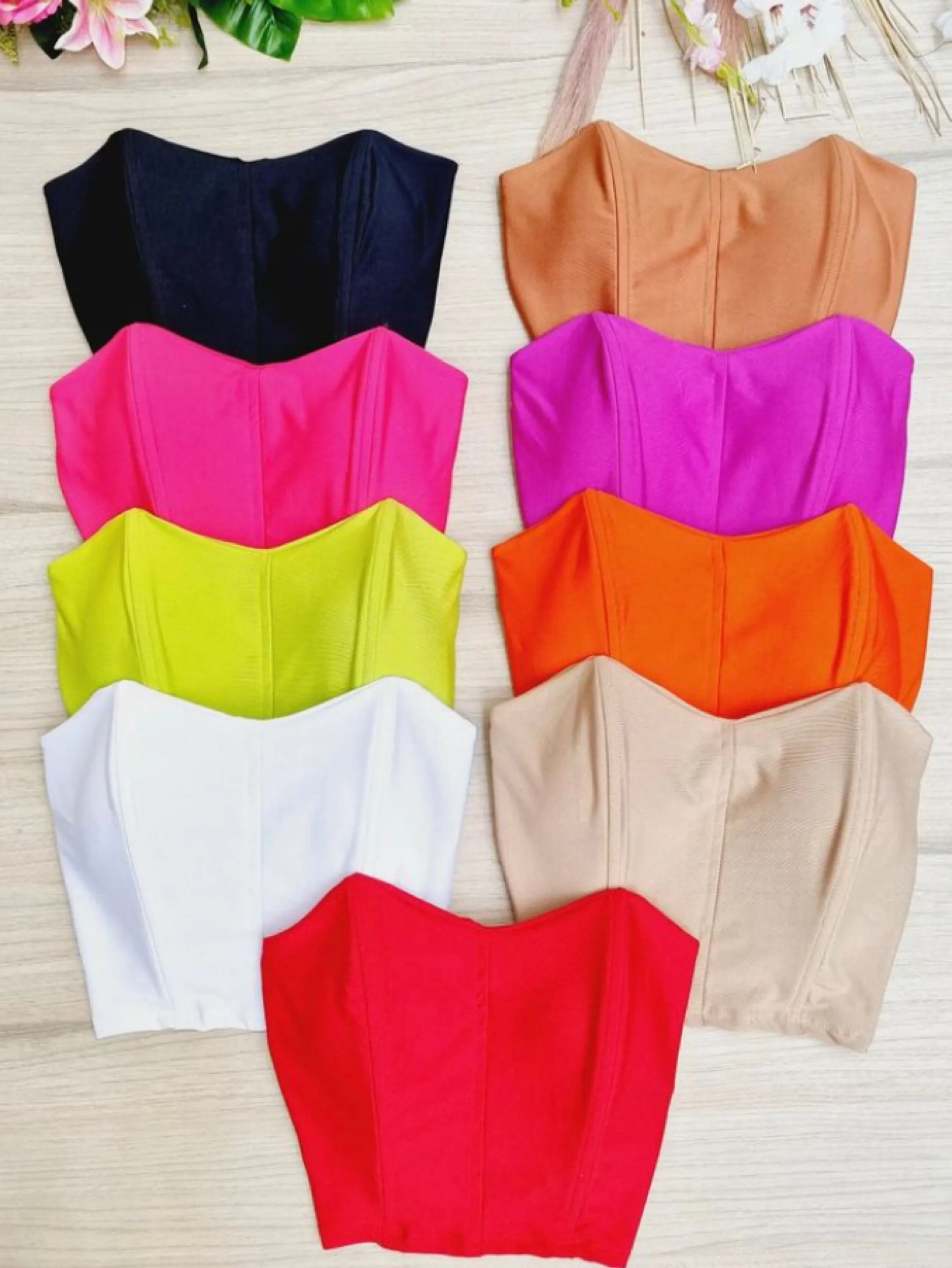 Cropped Corselet com Bojo e sustenção veste até 44