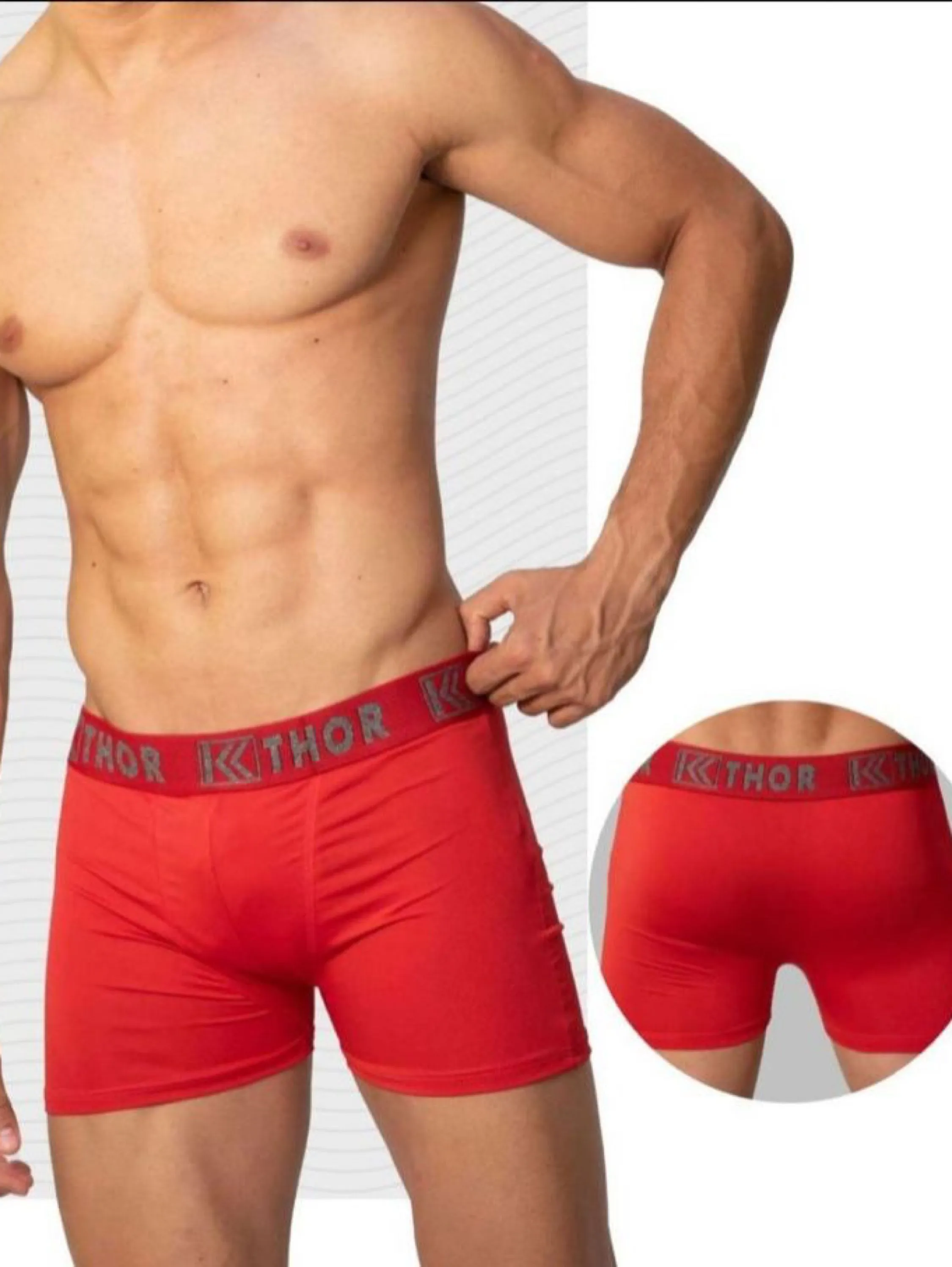 Cueca boxer masculina microfibra