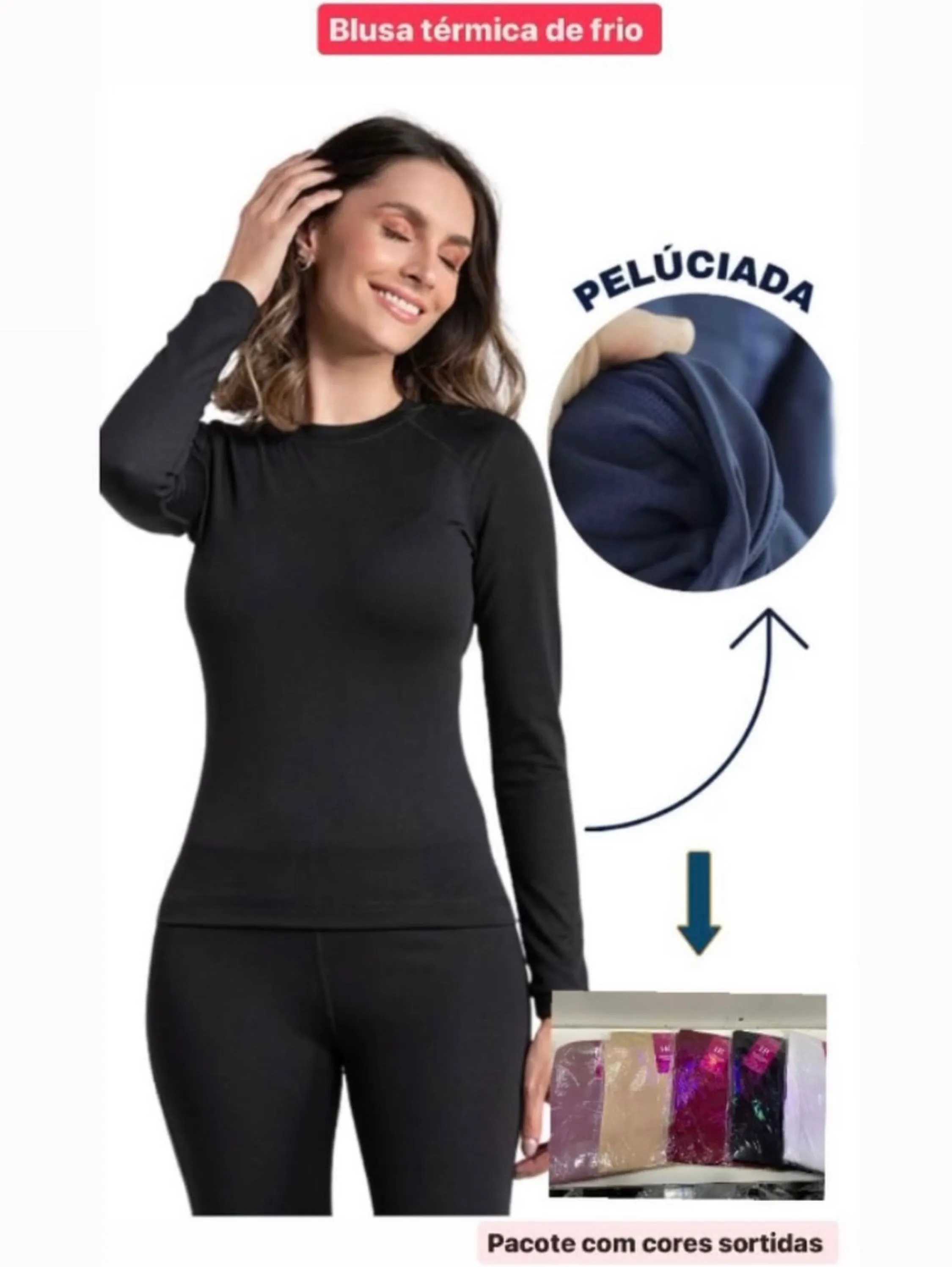 Blusa térmica feminina