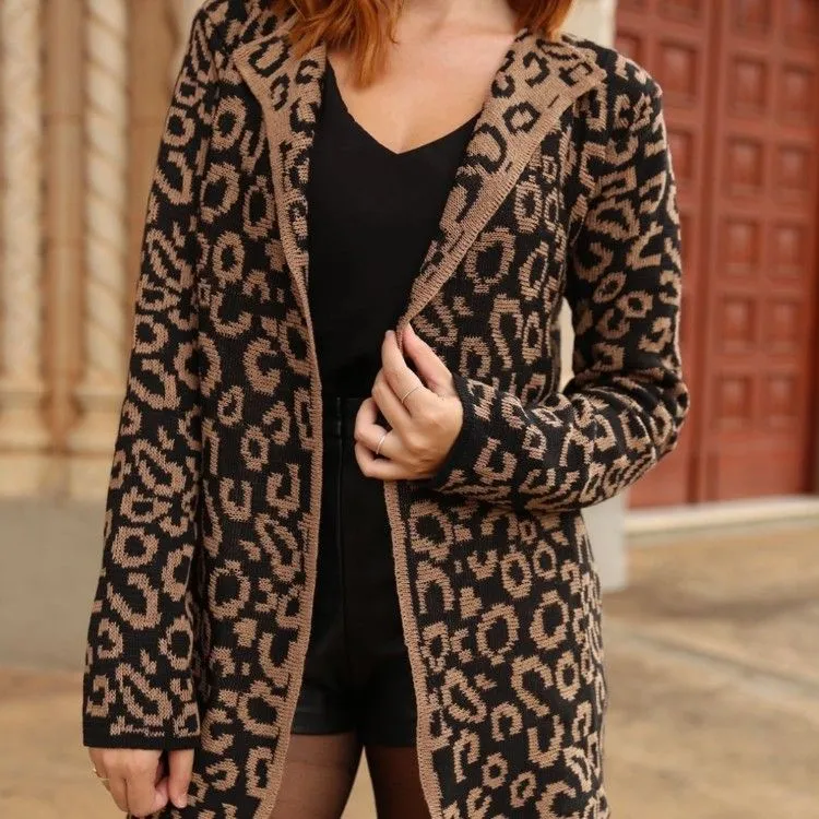 Cardigan animal print