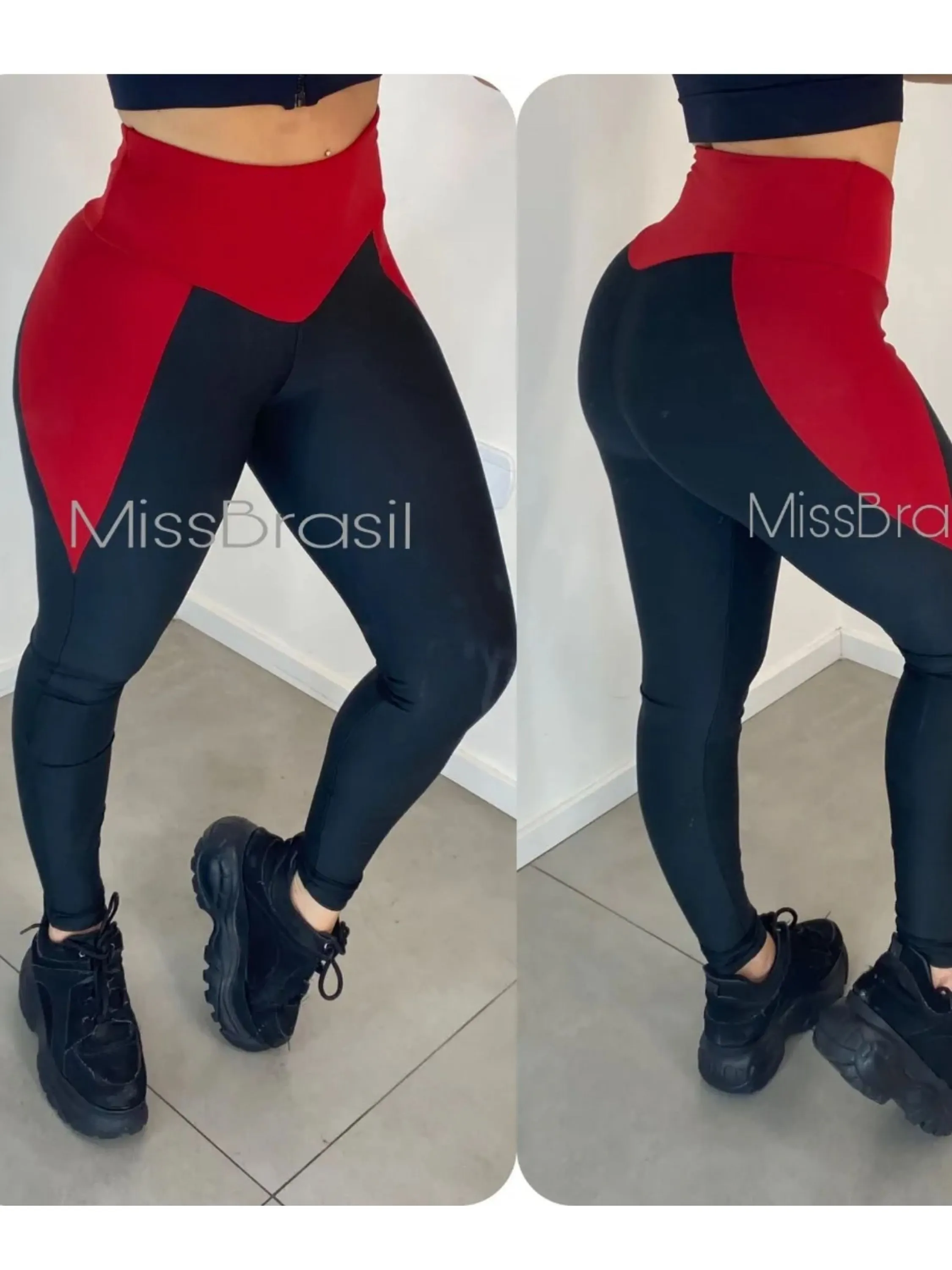 Legging fitness cintura alta