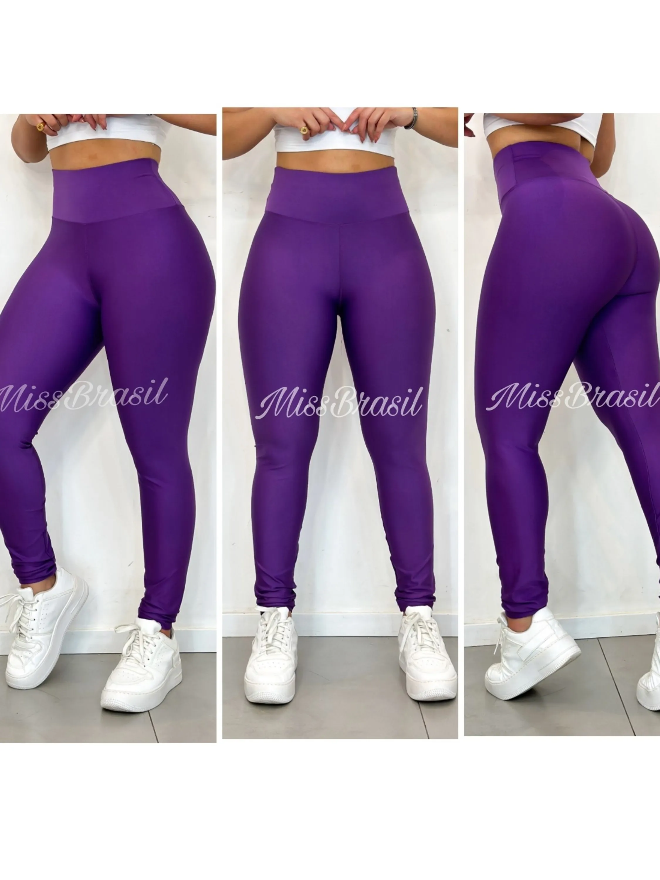 Legging lisa cintura alta