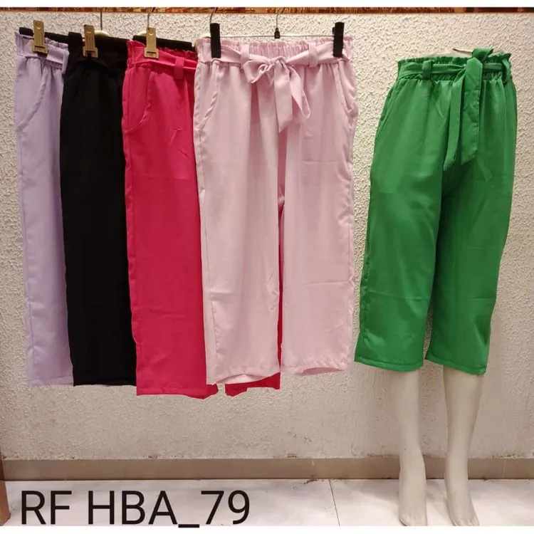 Calça feminina /pantacourt /cintura alto /hba79