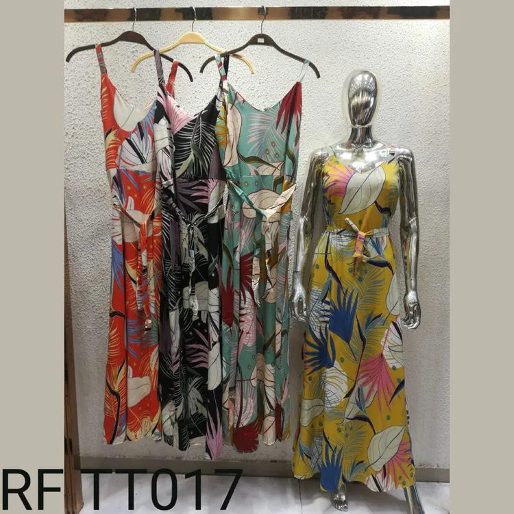 Vestido longo /estampado /tt017