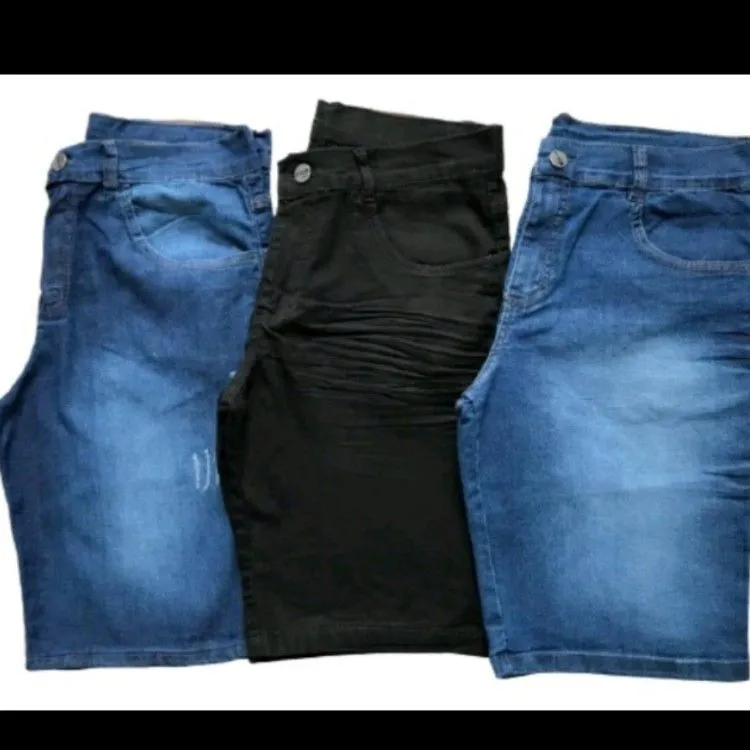 Bermuda jeans masculina