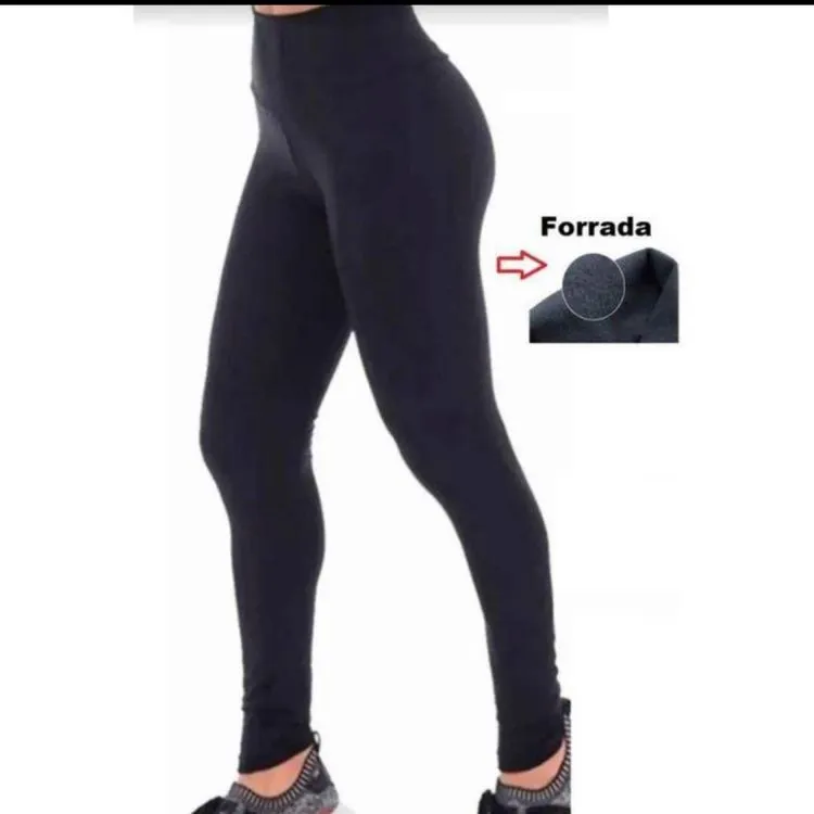 Calça legging forrada