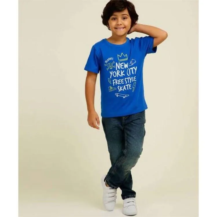 Camiseta infantil estampada