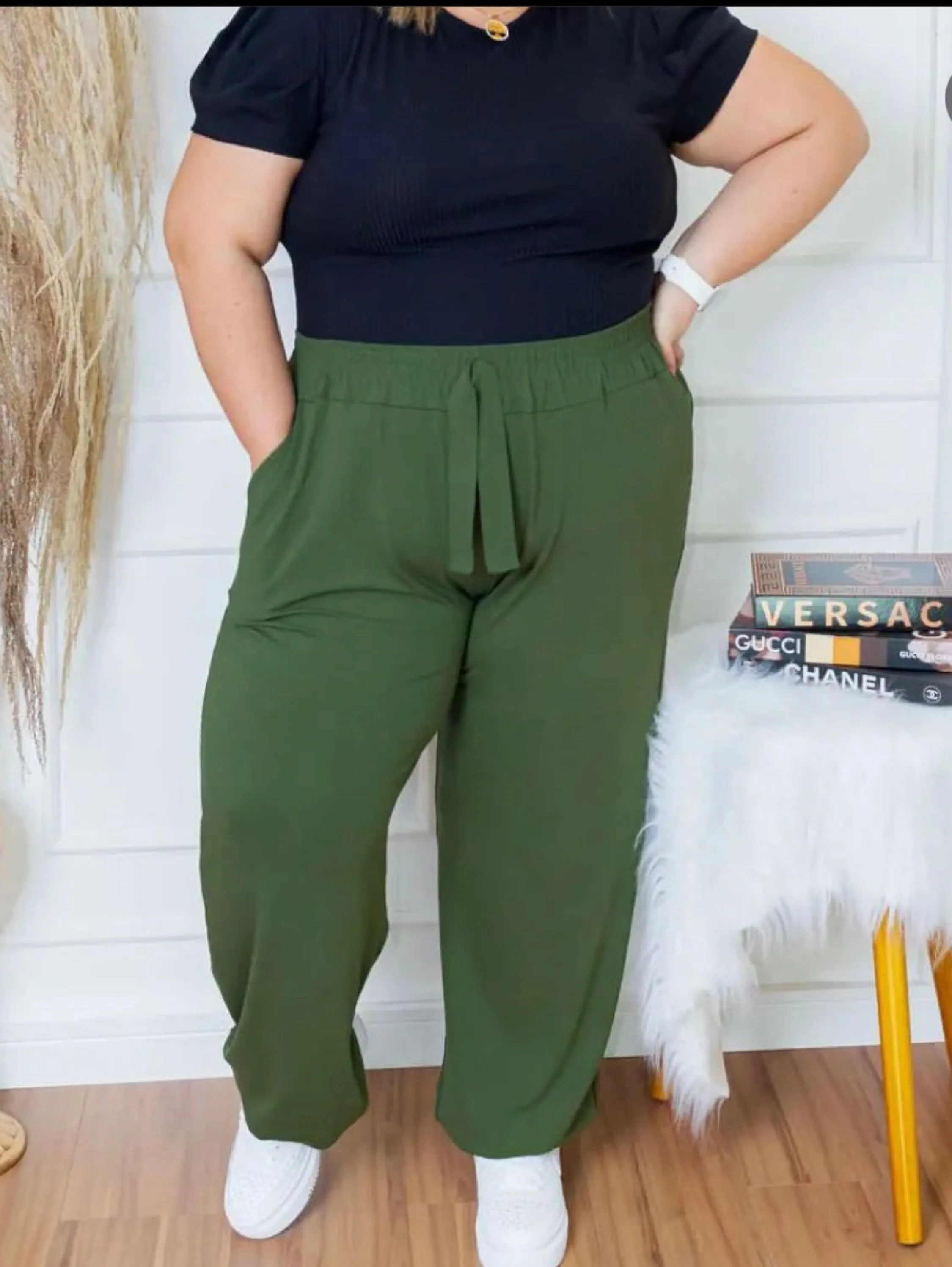 Calça pantalona plus